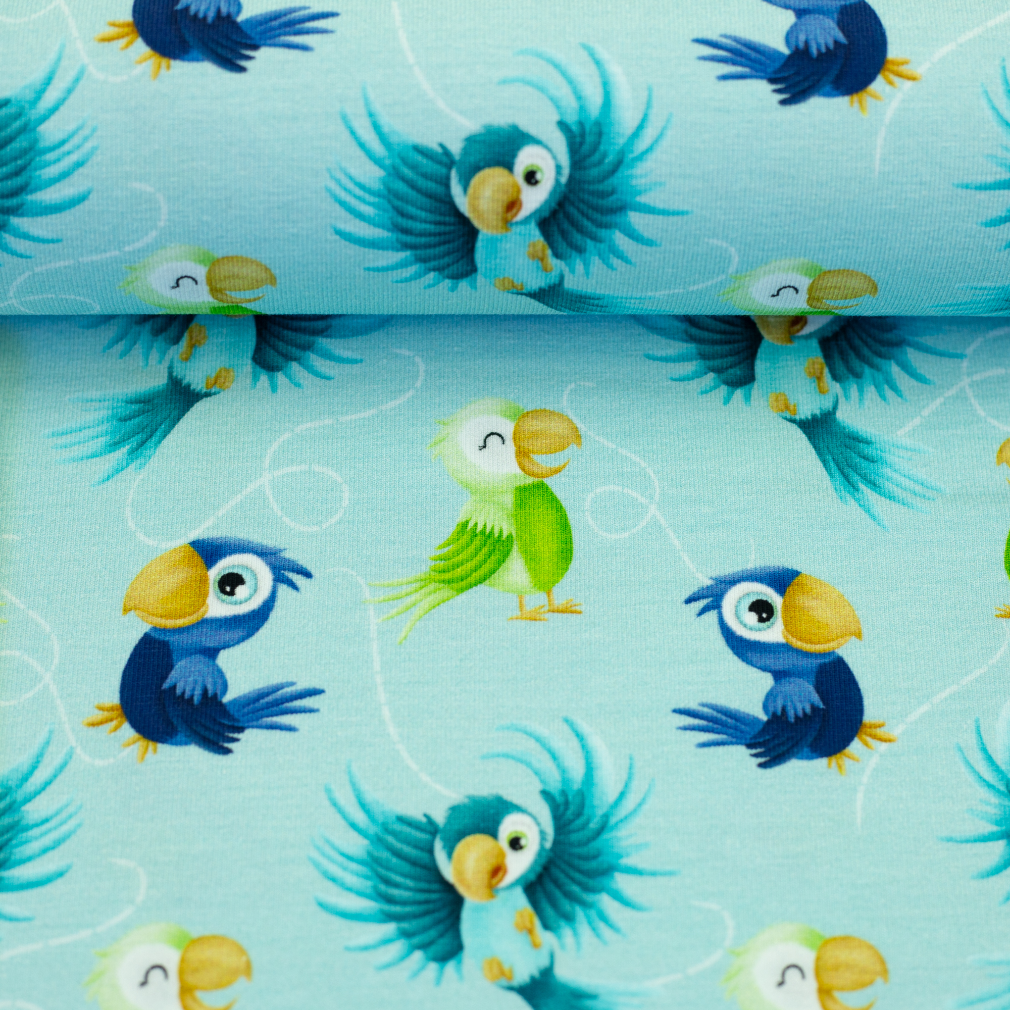806251 Papageien, hellblau