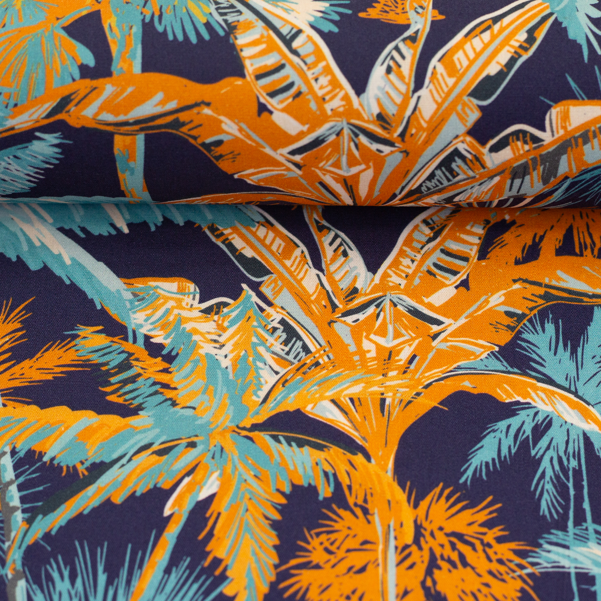 Tropical Palms by Bienvenido Colorido, Baumwolle Webware Tropical Palms by Bienvenido Colorido, Baumwolle Webware