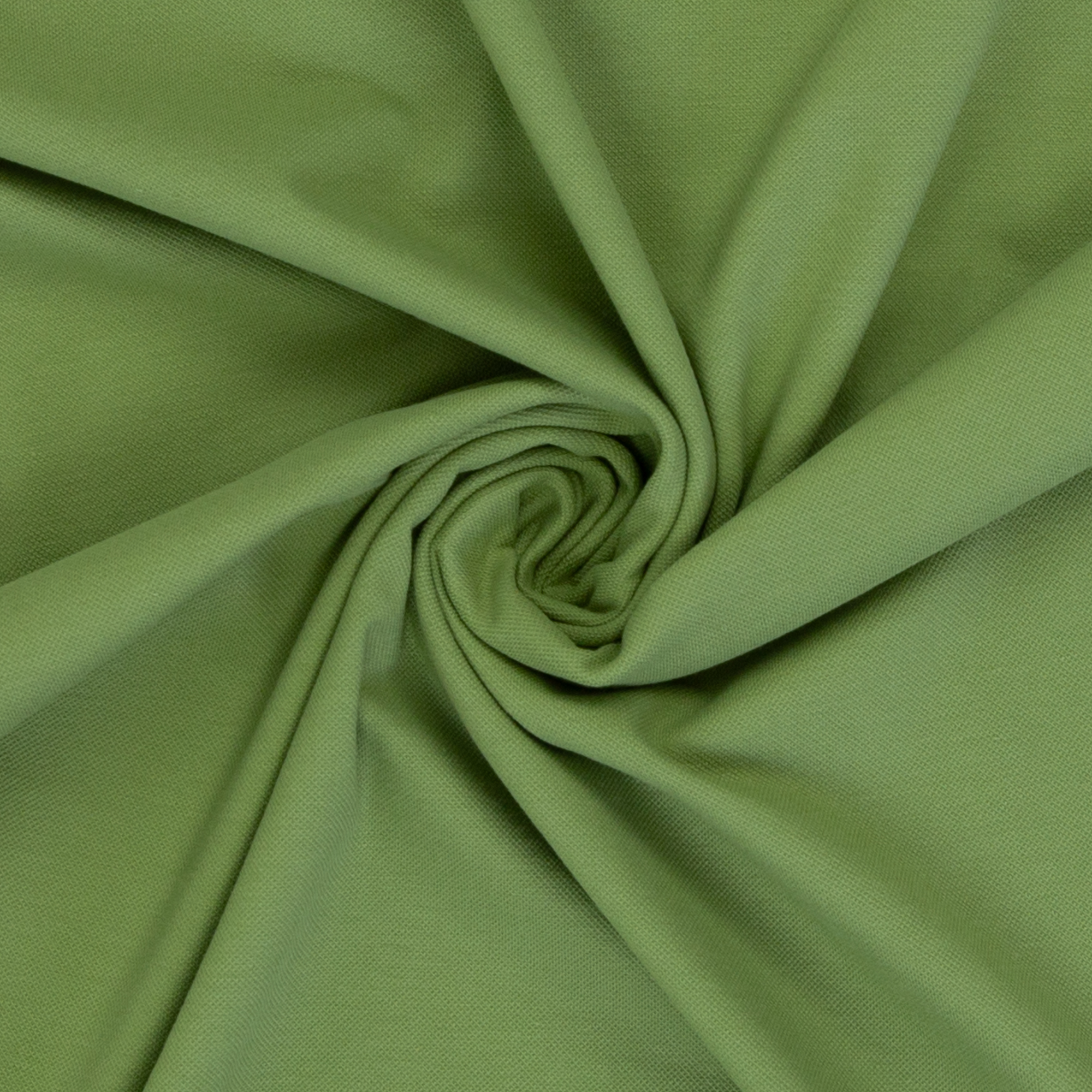 Istanbul FS27 – Baumwolljersey in khaki, drapiert dargestellt