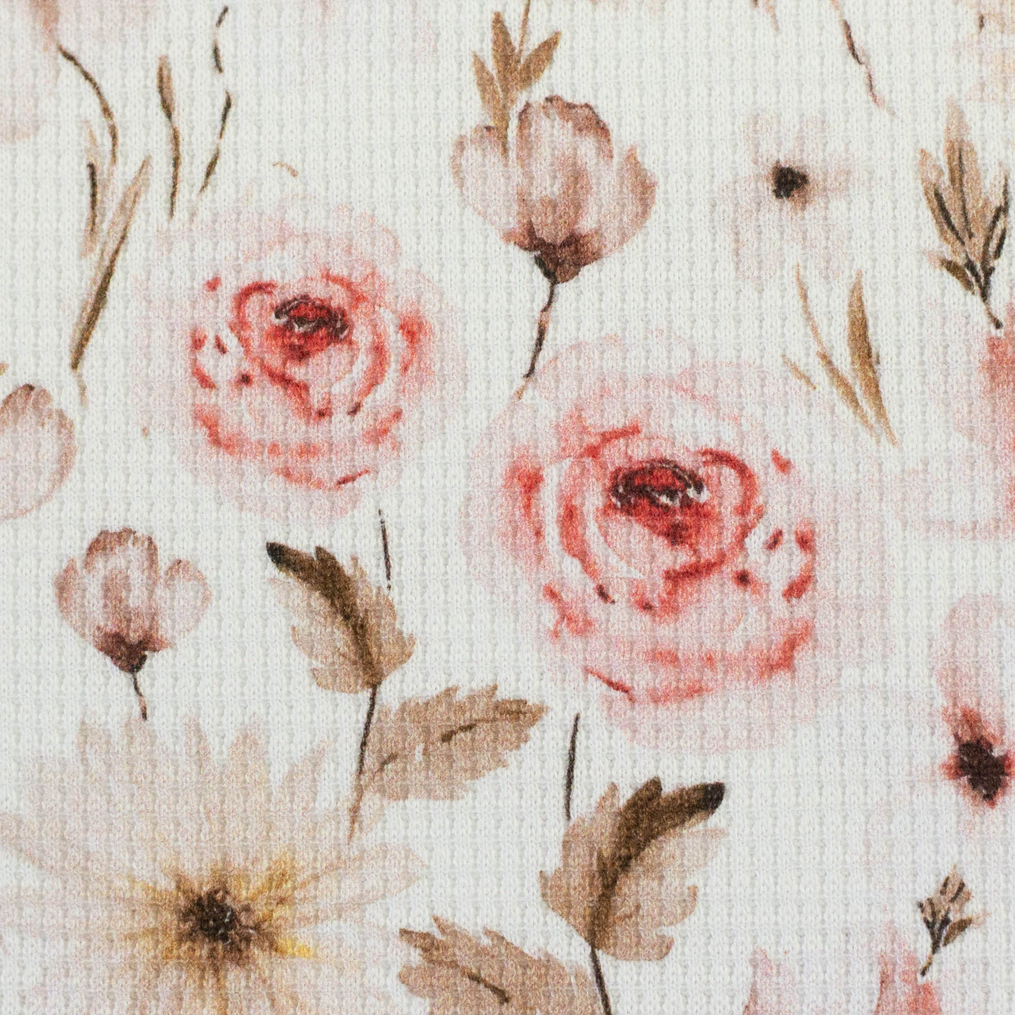 Winterflowers by Christiane Zielinski, Waffle Jersey