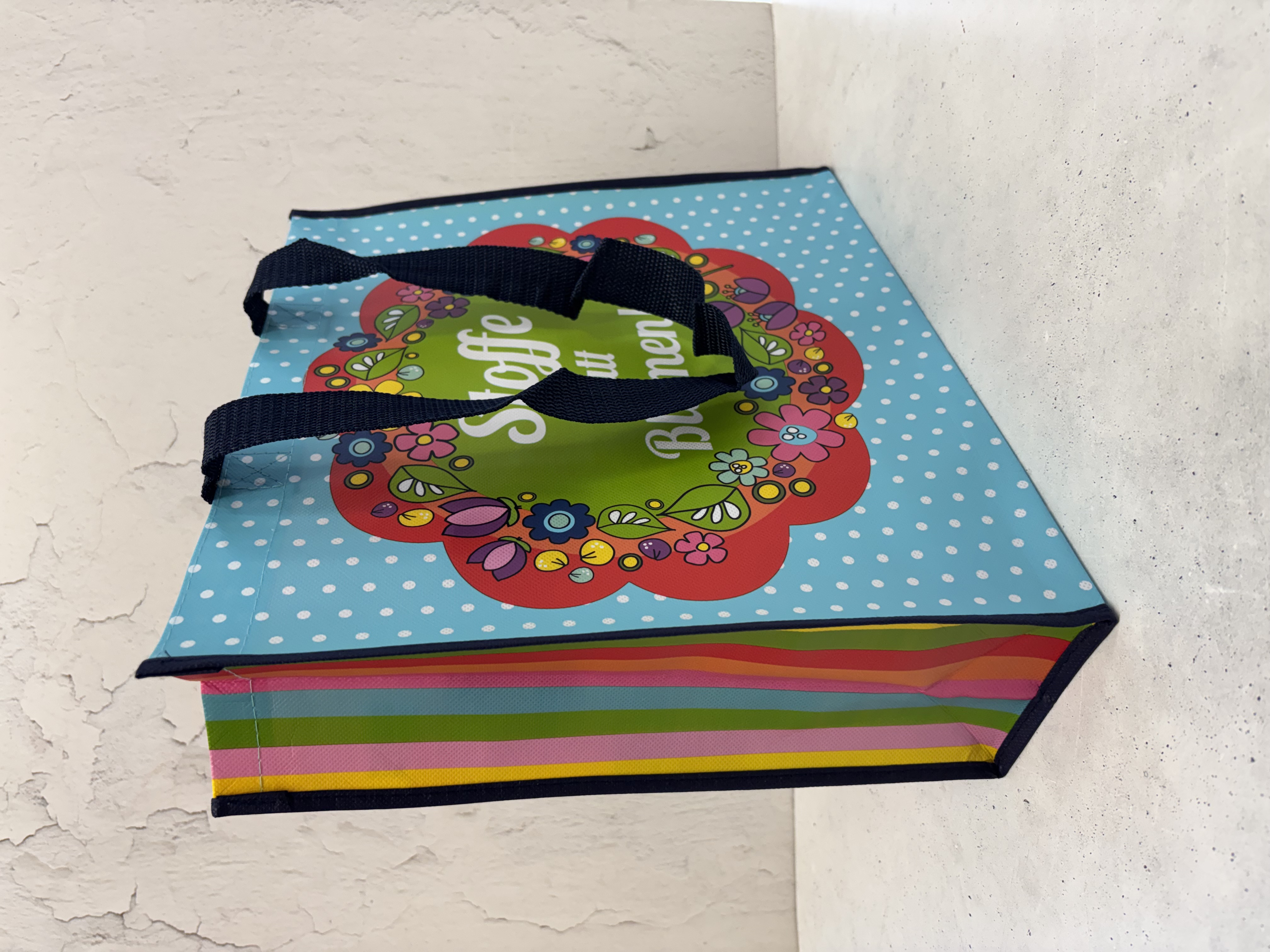 Sewing project by Stoffe made with Statt, Blumen and Tasche