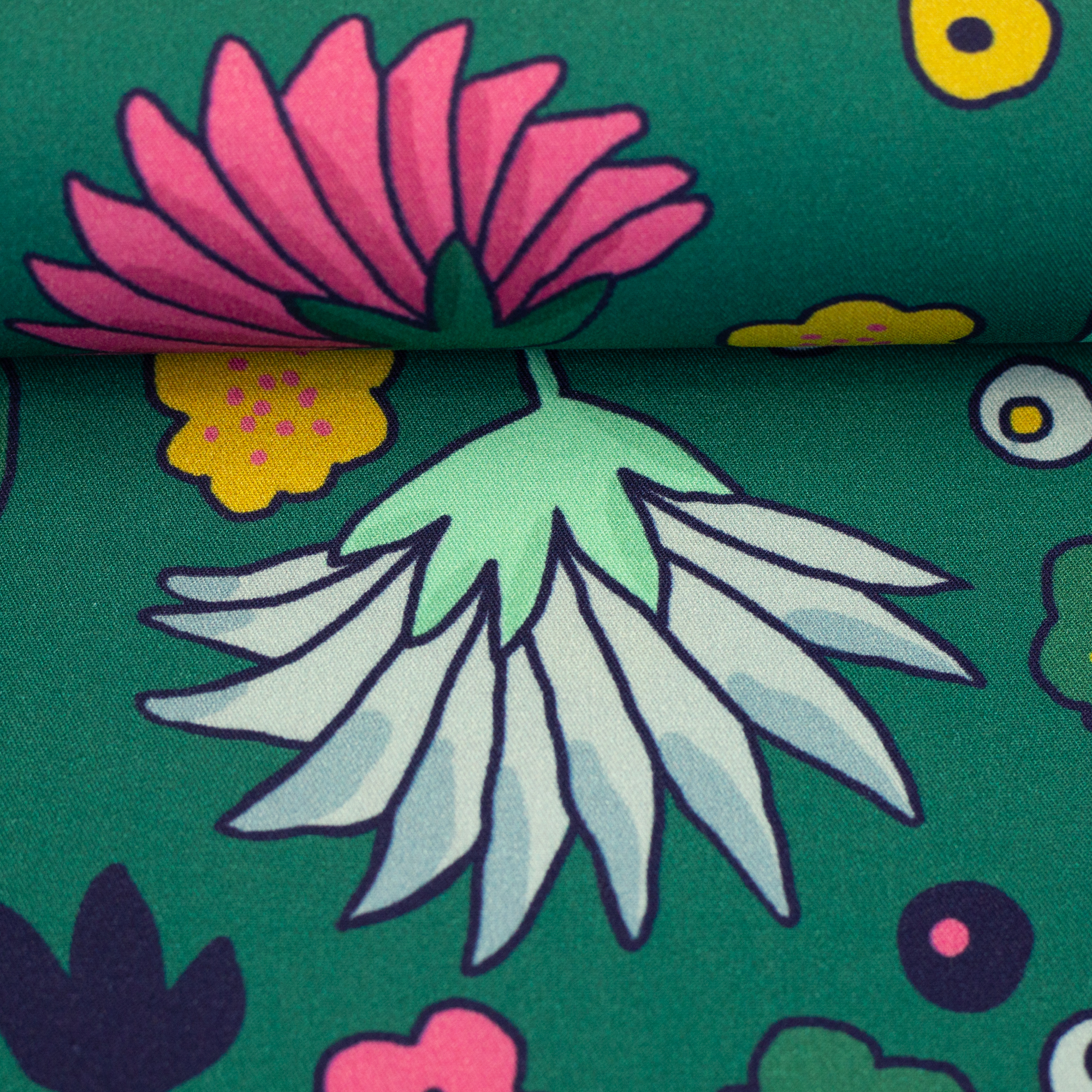 Flower Meadow by Emjo Design, Woven Viscose