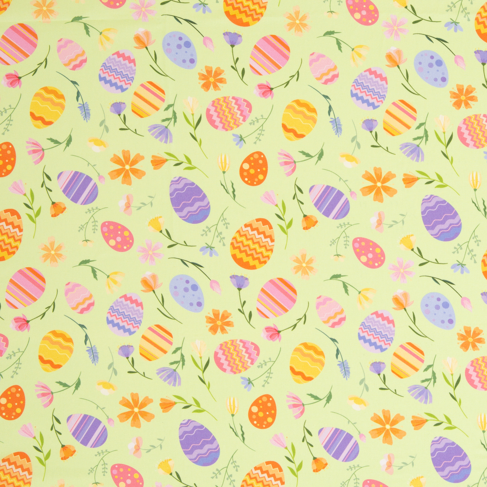 Easter – woven cotton fabric in kiwi green, 40 cm section
