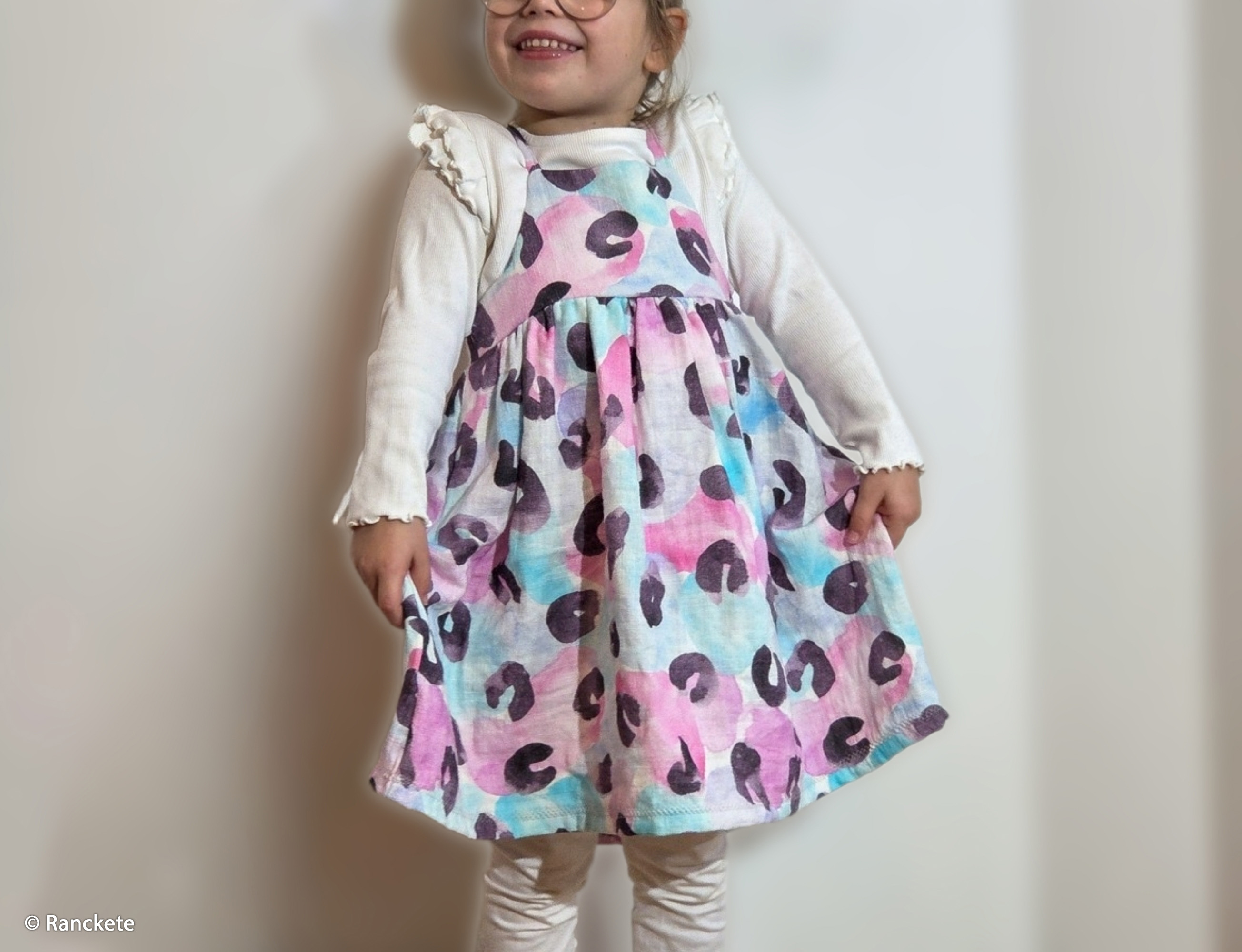 400261 Leo Print & Tupfen, pastell/mint