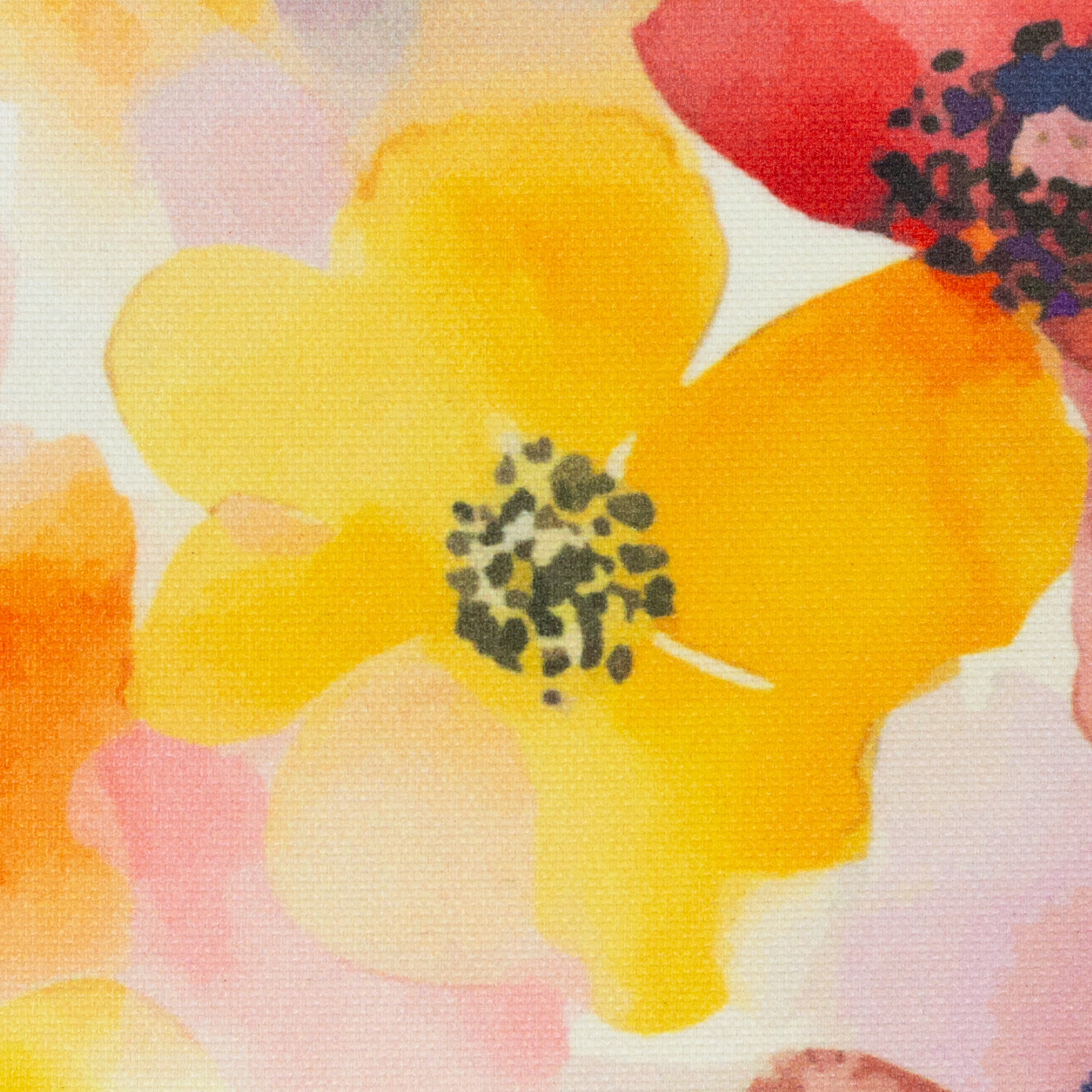 104010 Blüten, Wasserfarben, bunt/naturwei