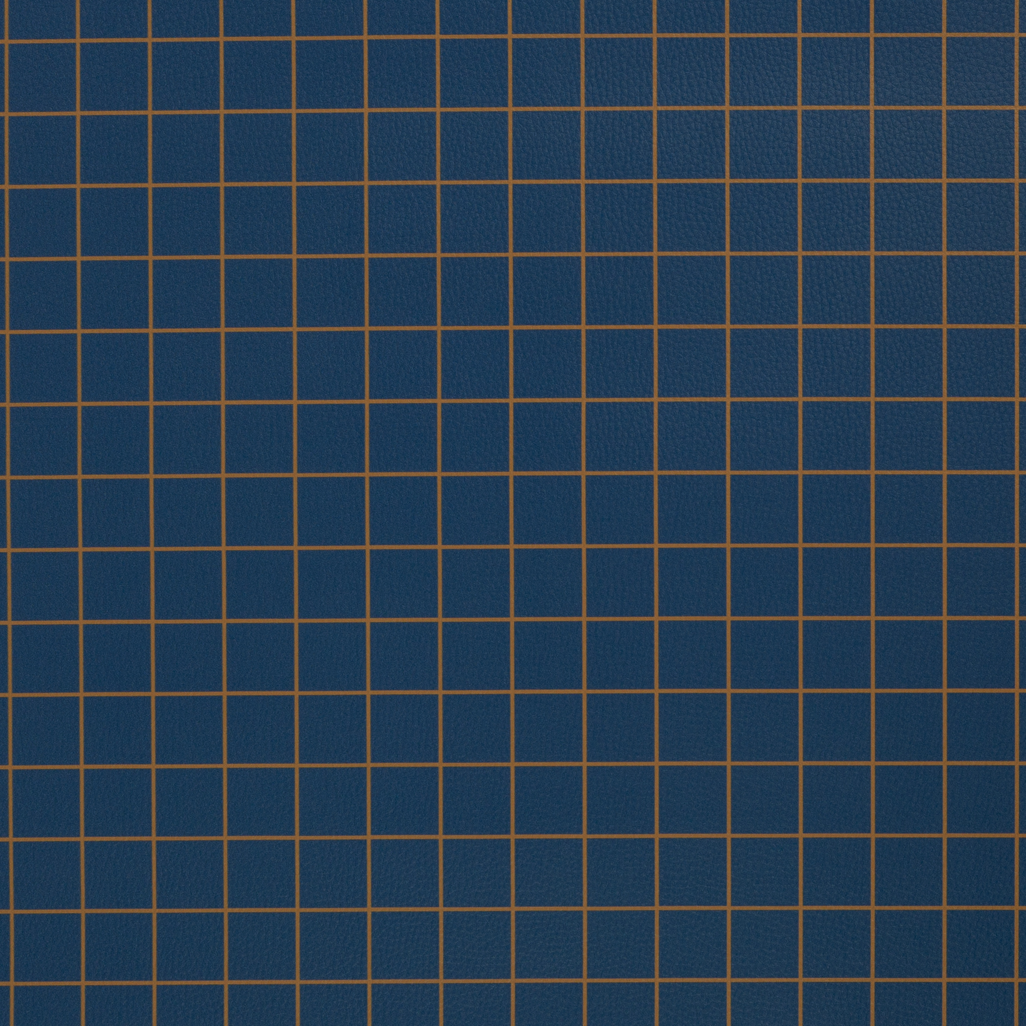 Kunstleder Happy Collection dunkelblau mit Karos - 40 cm Ausschnitt