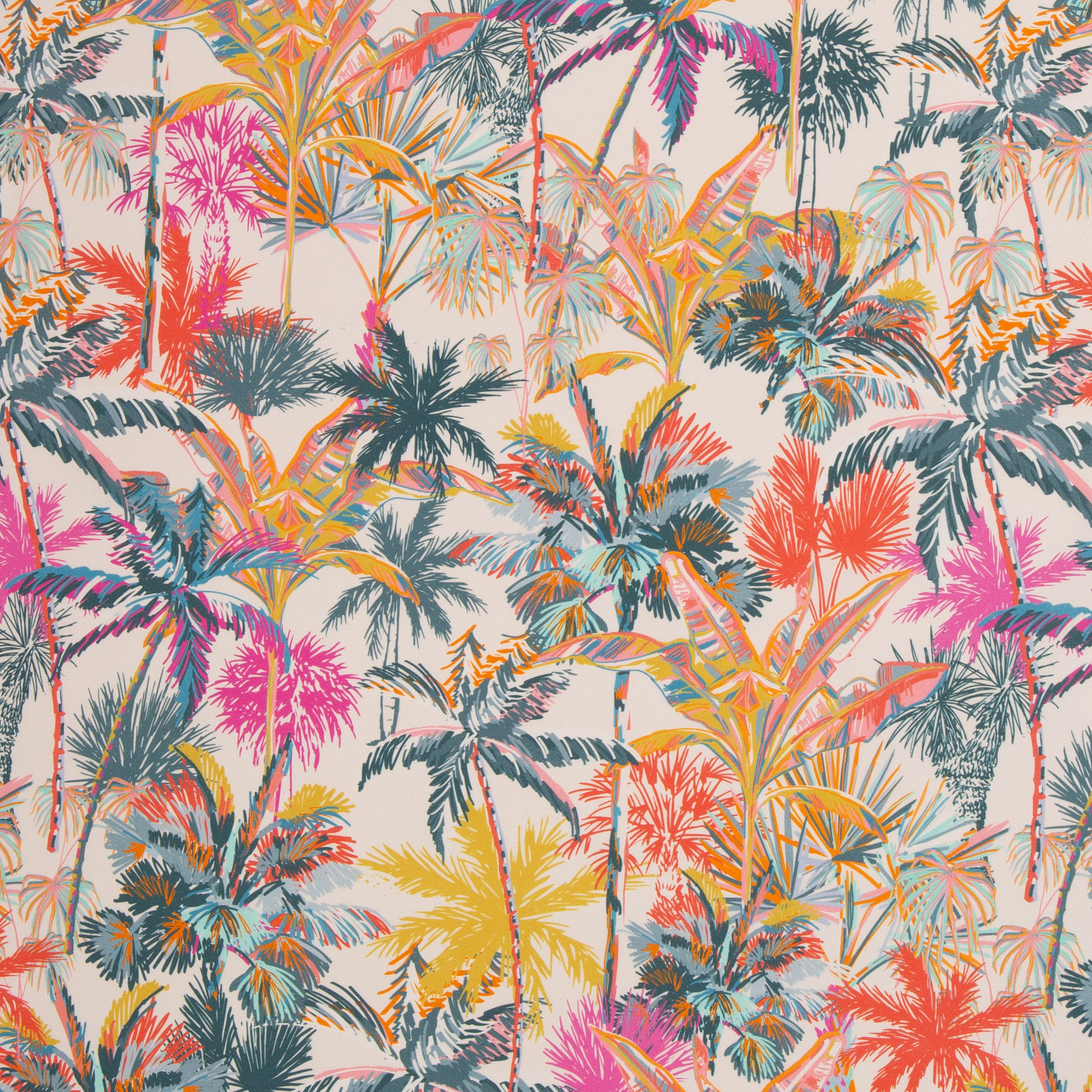 Tropical Palms by Bienvenido Colorido, Baumwolle Webware Tropical Palms by Bienvenido Colorido, Baumwolle Webware