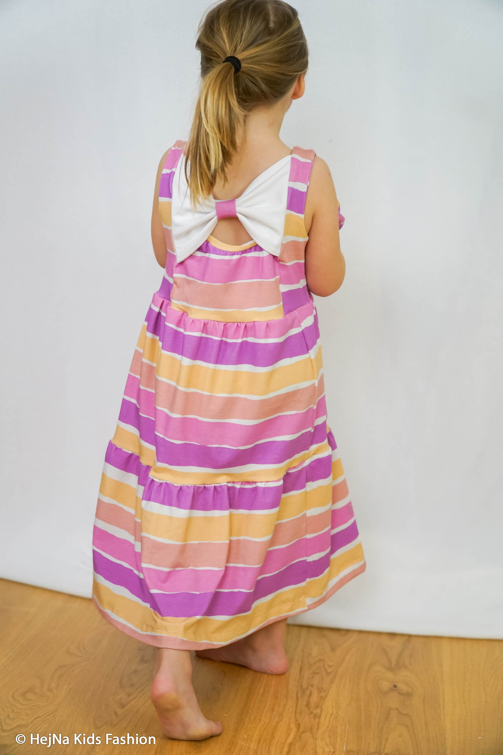 809806 Streifen, bunt/pink/beere/hellocker