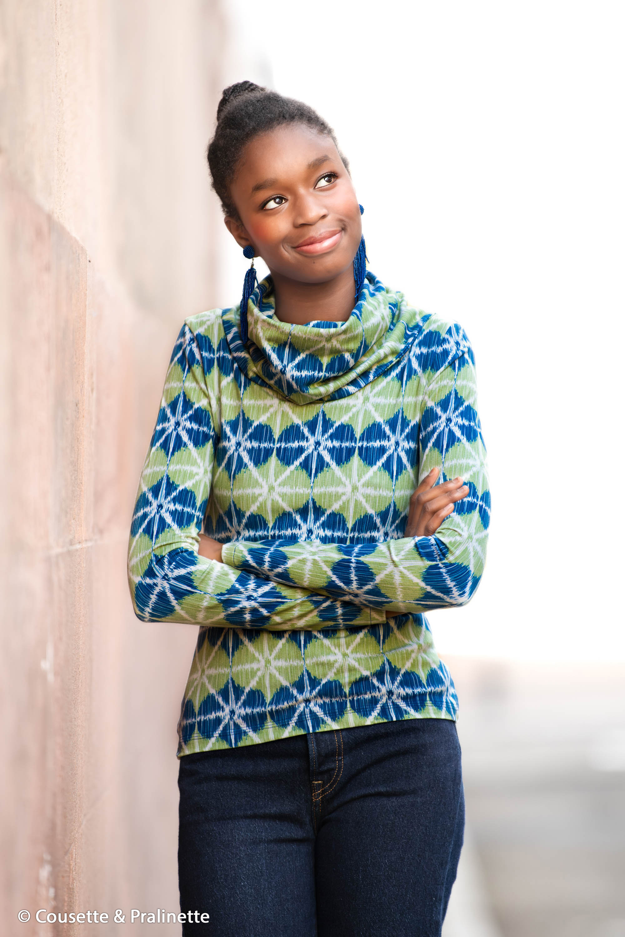 Ogee Scribble by Bienvenido Colorido, Jersey Baumwolle Modal