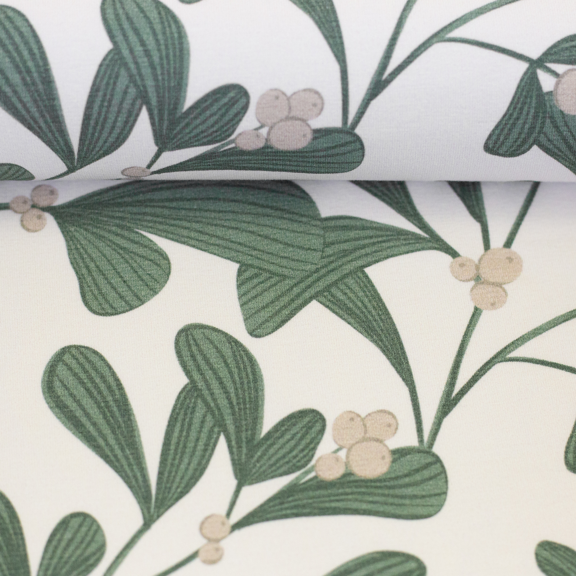 Mistletoe by Lausemia, Cotton Jersey