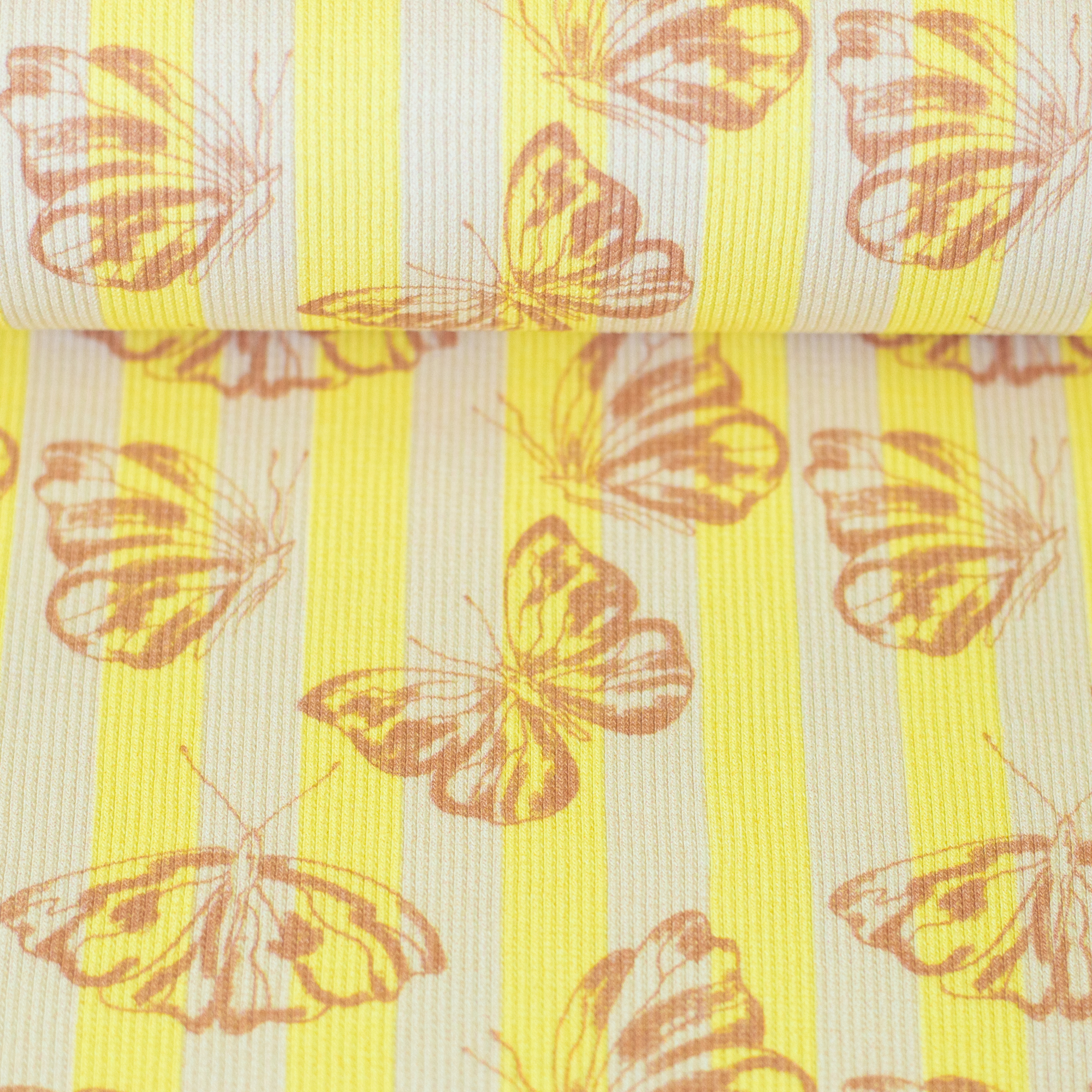 Smooth by Cherry Picking in lemon yellow, on the fabric bolt