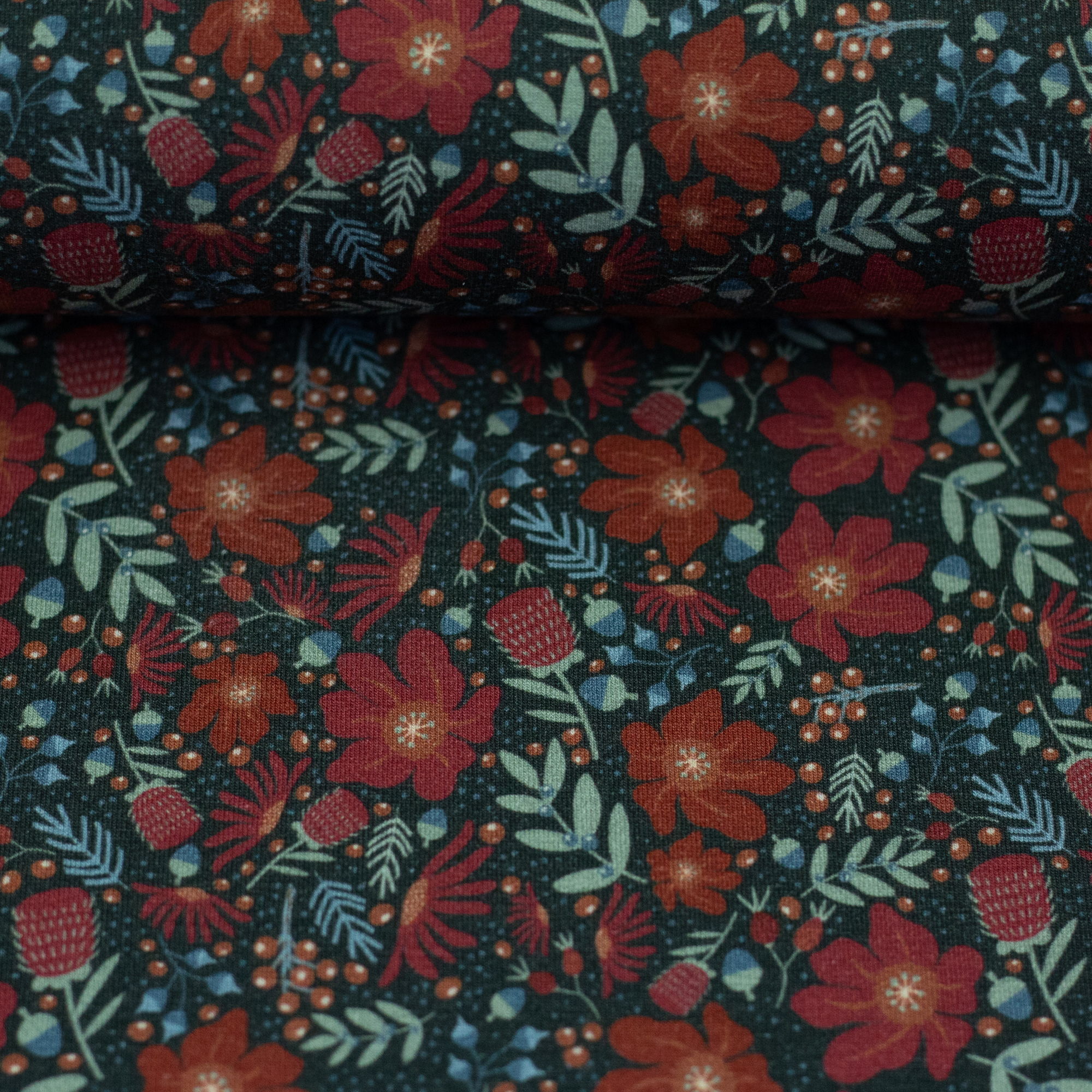 Just Flowers by Bienvenido Colorido, Jersey Baumwolle Modal