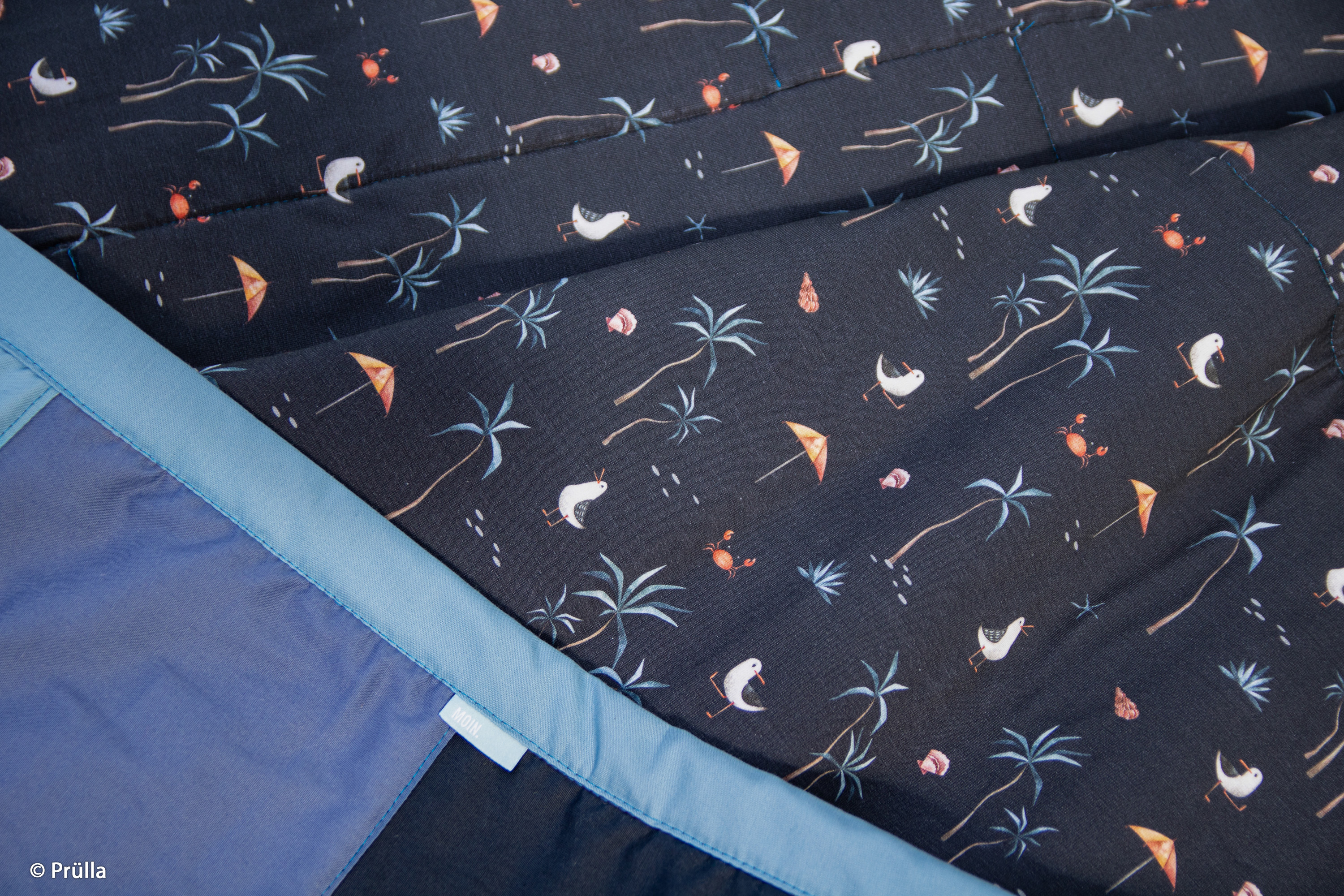 241597 Palms, Seagulls, dark blue