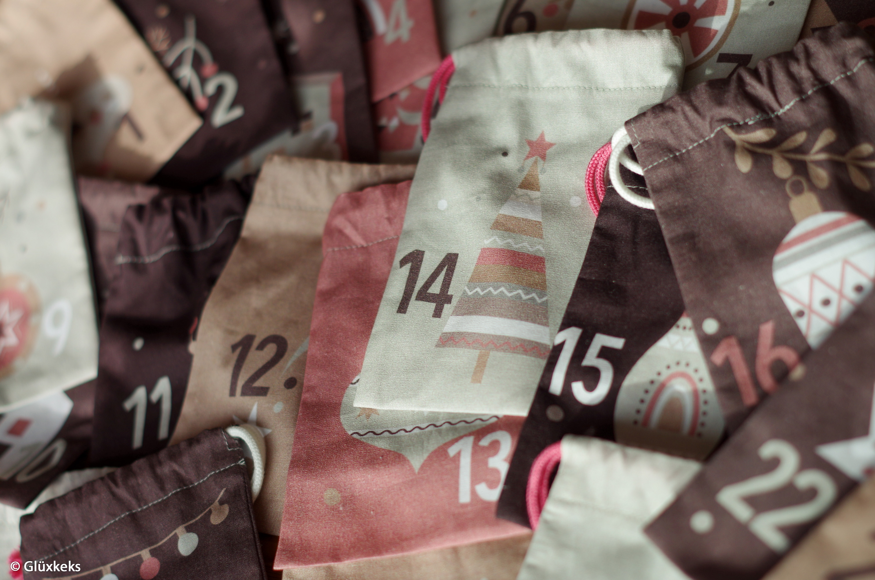 Adventskalender **Rapportlänge ca. 75cm**, Baumwolle Webware