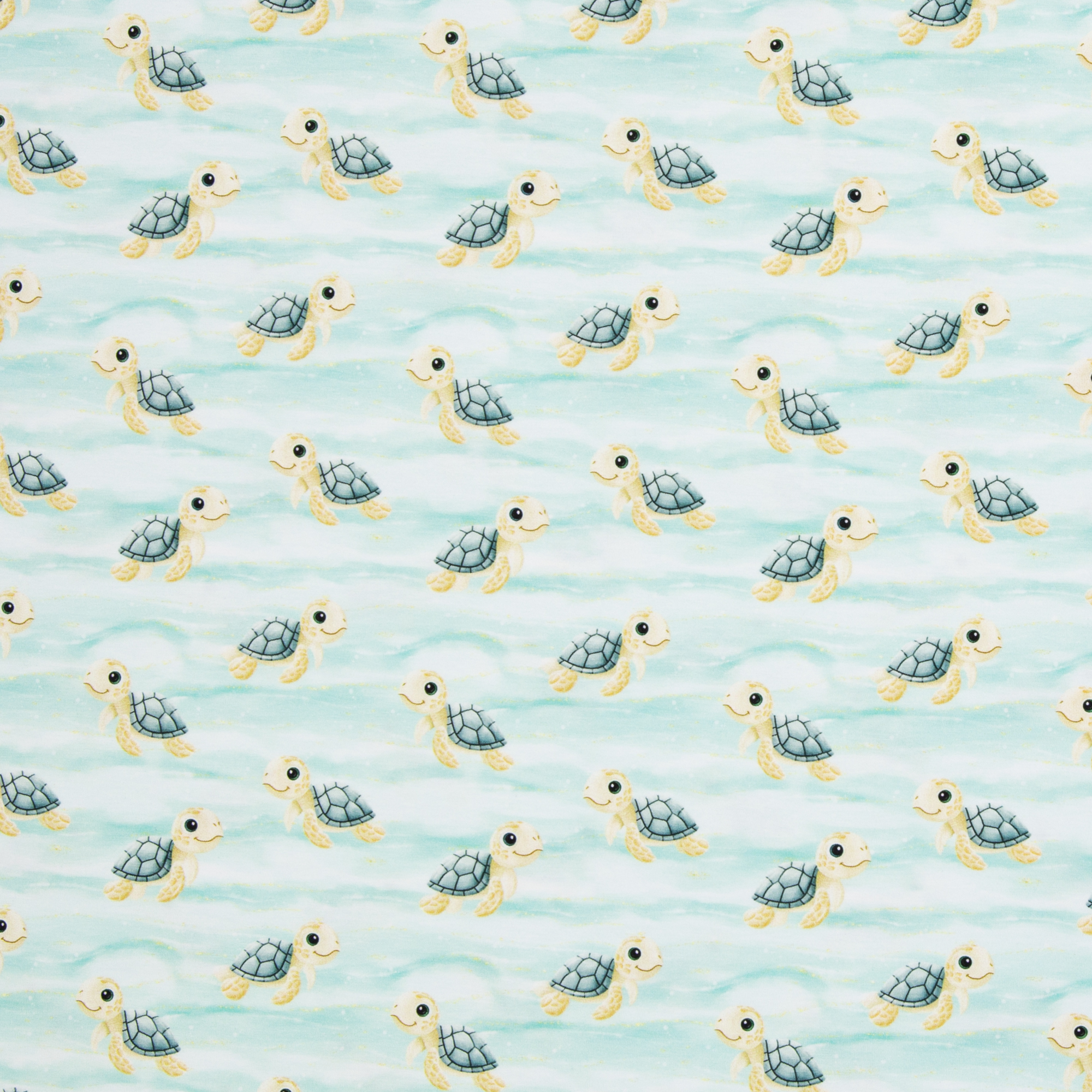 Wavy by Mrs Mint Design in light mint, 40 cm section