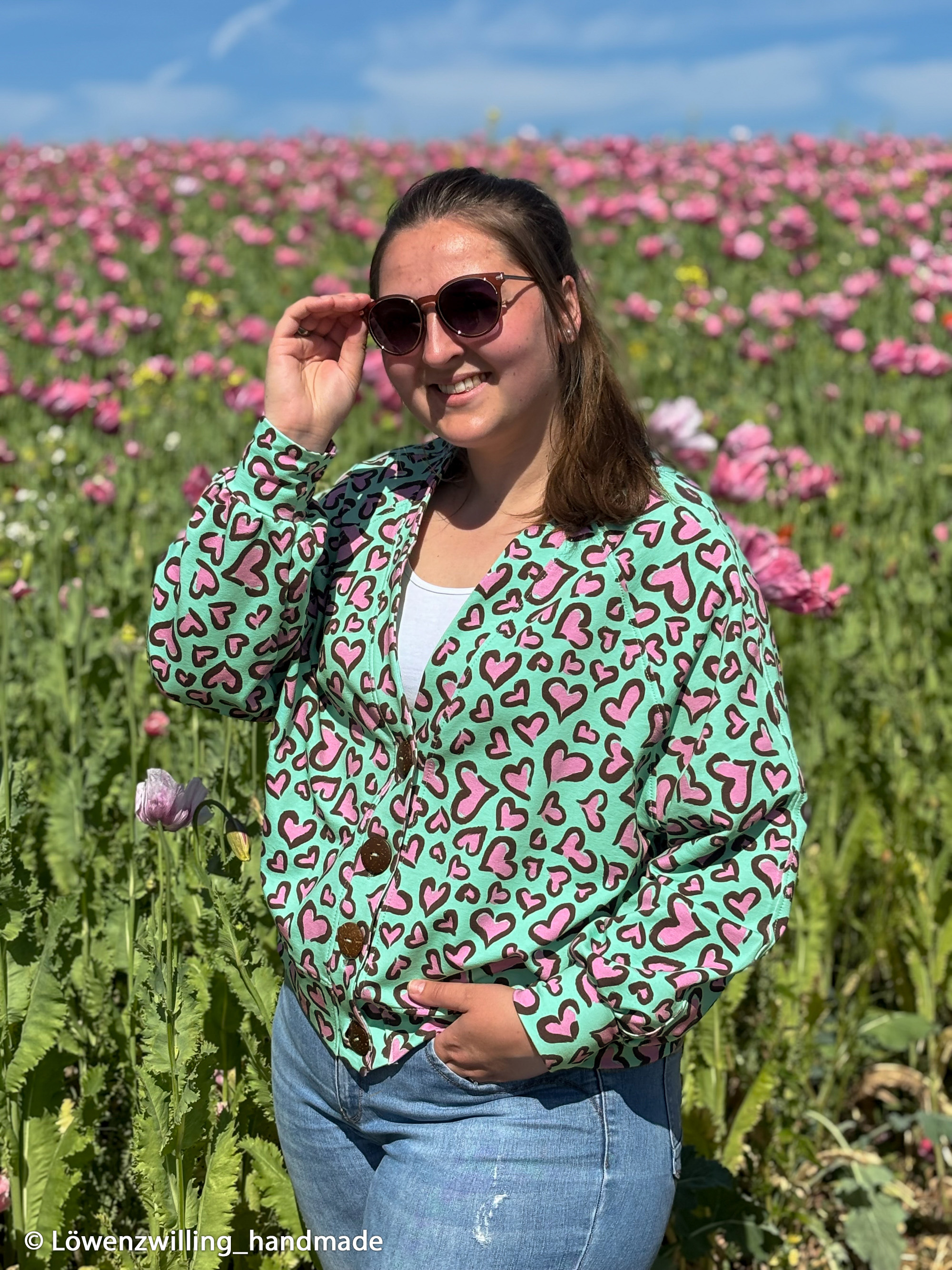 265261 Herzen, braun/rosa/mint