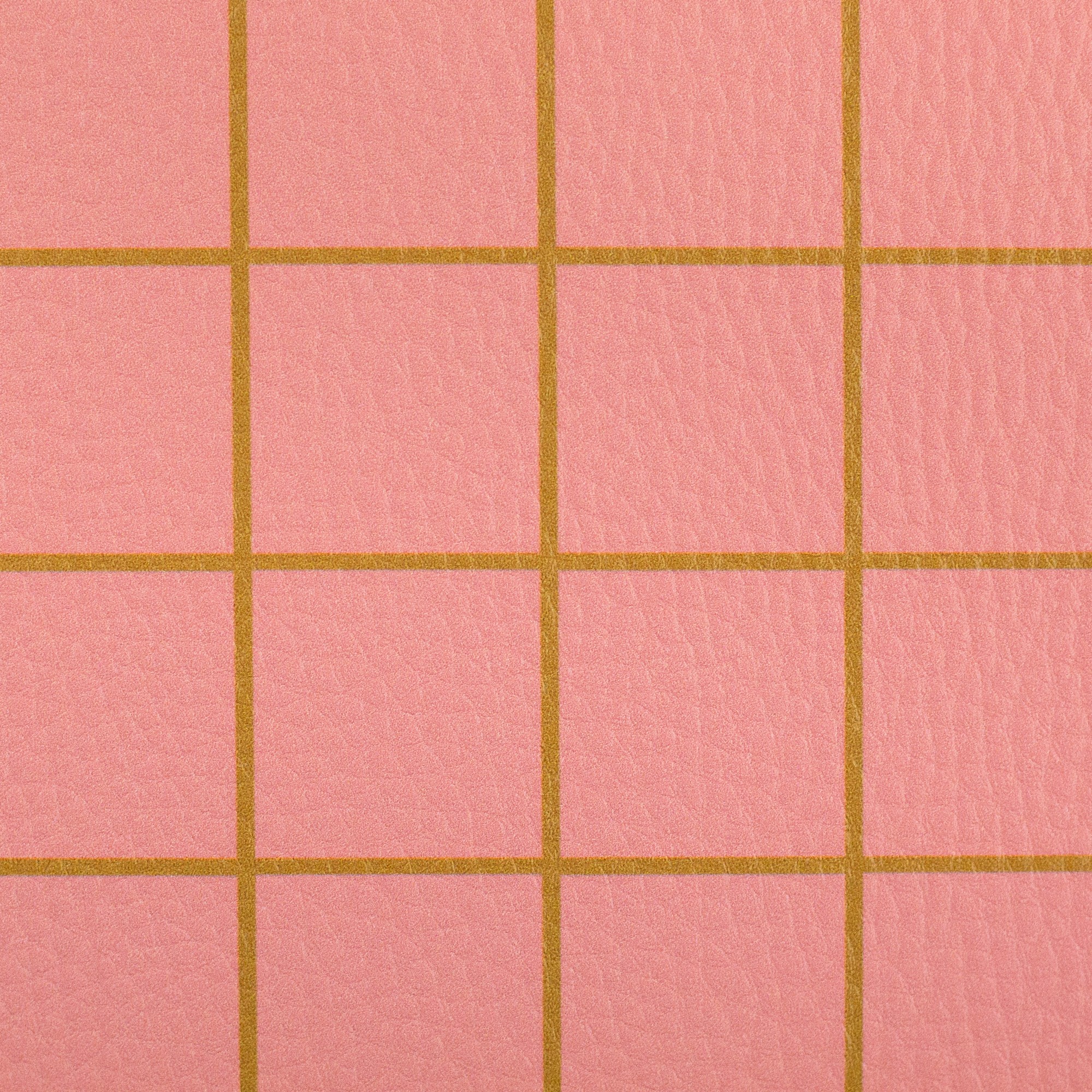 Kunstleder Happy Collection apricot mit Karos - 10 cm Ausschnitt