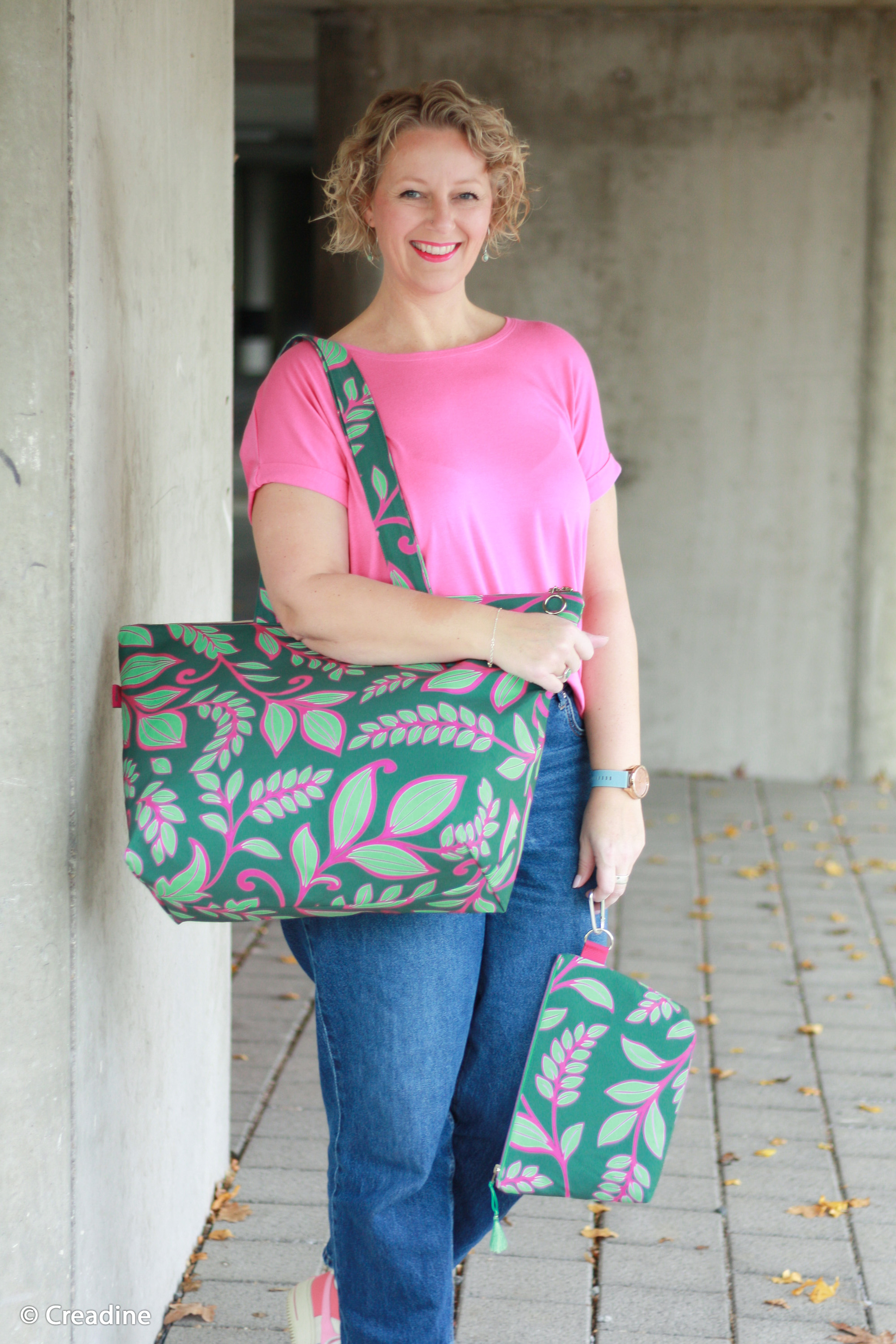 Sewing project by Creadine made with Simply Sunshine, in emerald