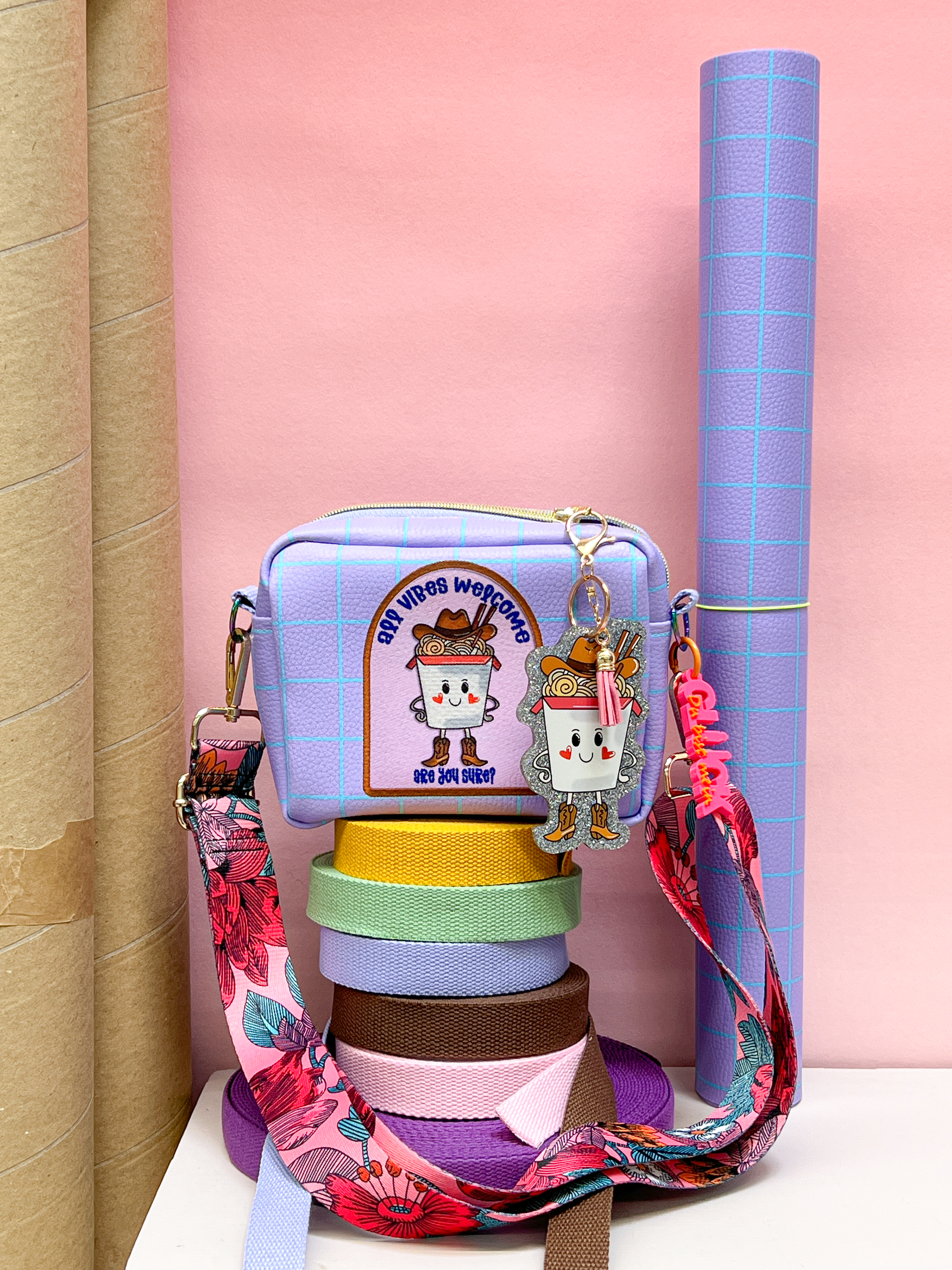 802642 Karos, flieder/türkis