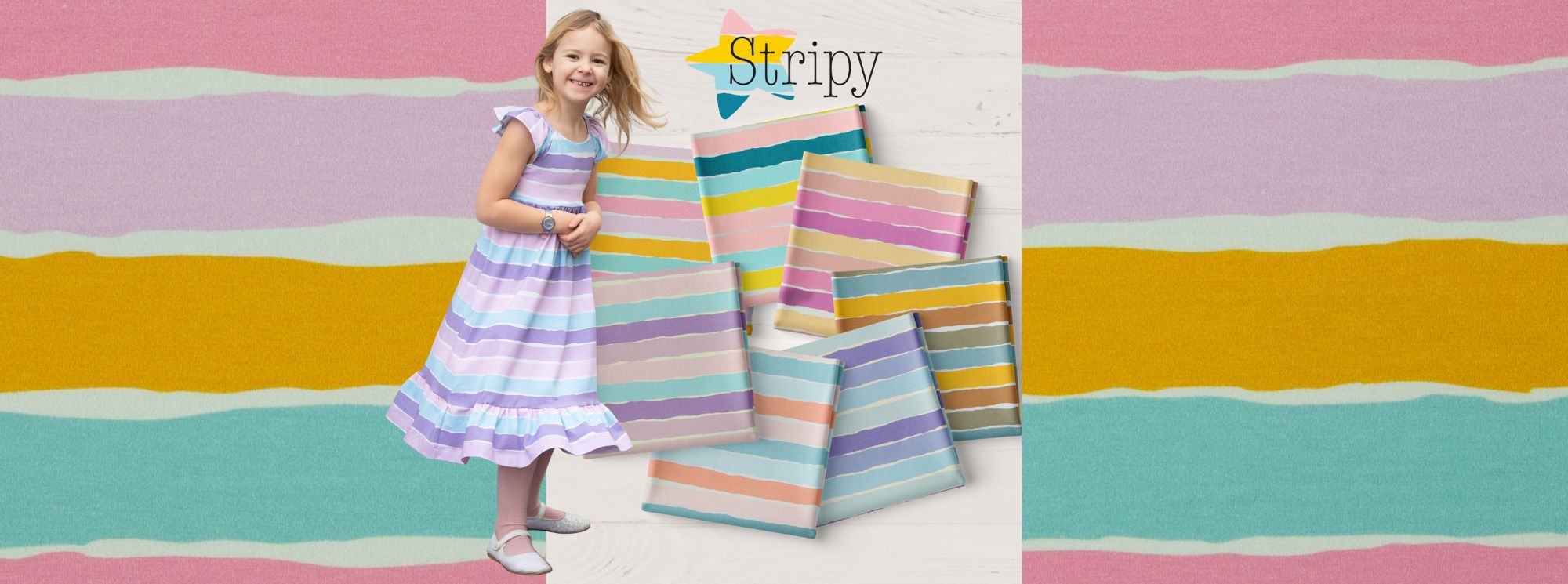 Baumwolljersey Stripy von MrsMintDesign