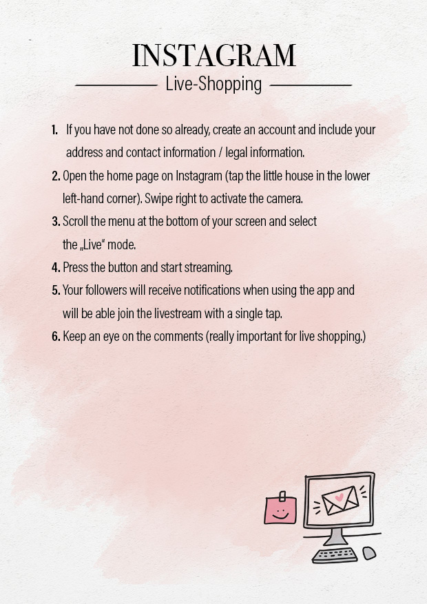 Instagram live shopping