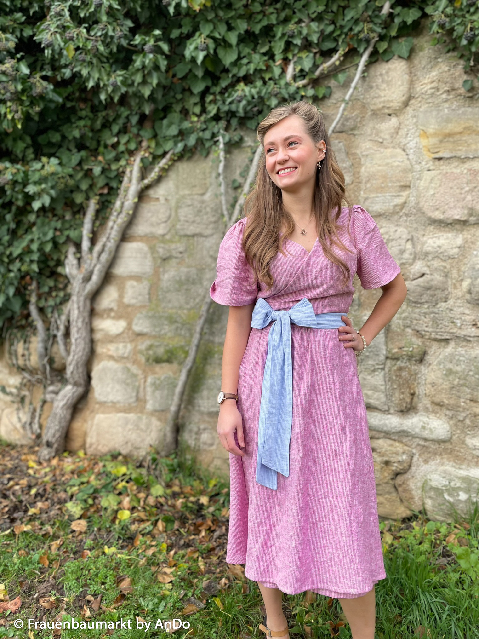 101935 Streifen, meliert, pink