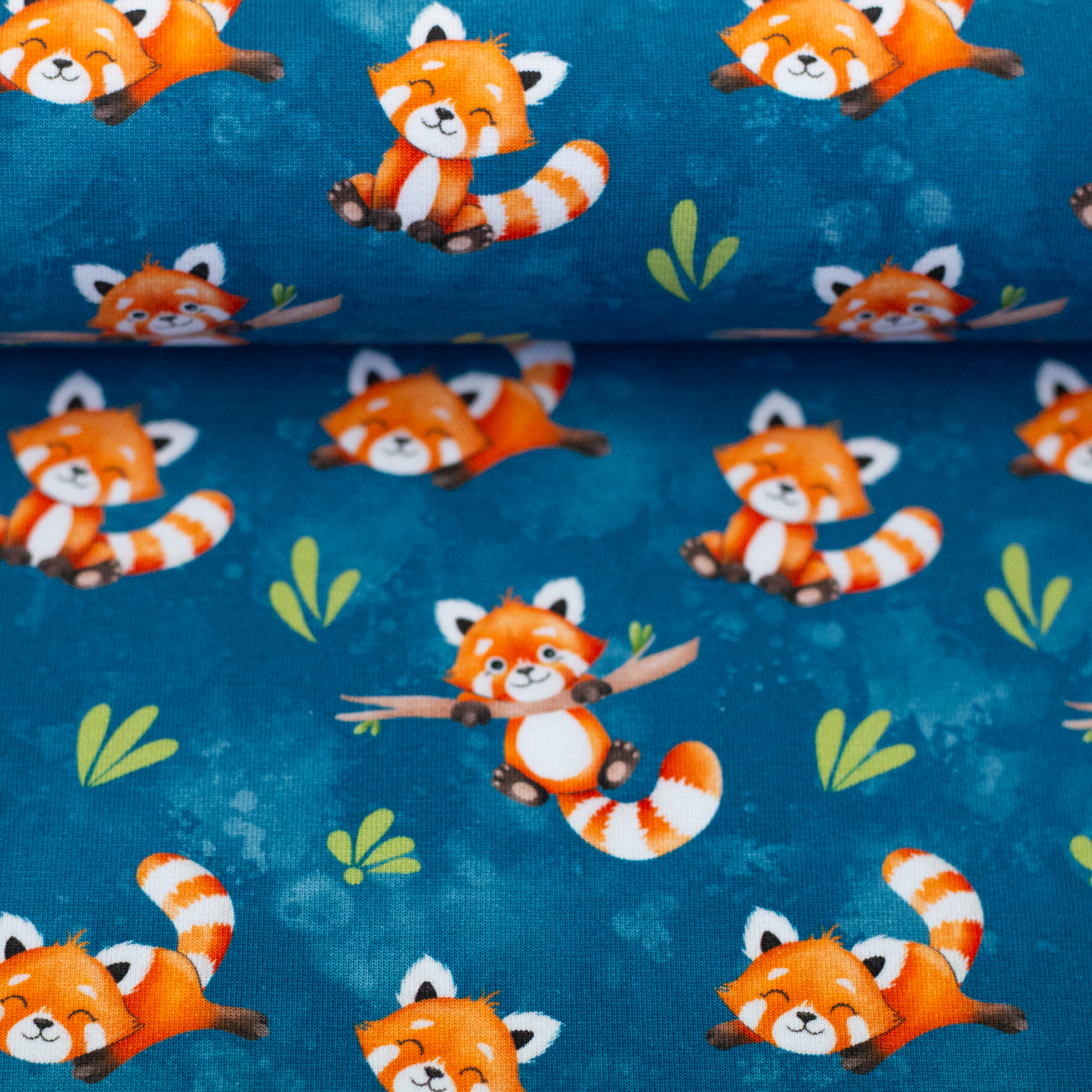 Rusty Panda by Mrs Mint Design, Jersey Baumwolle