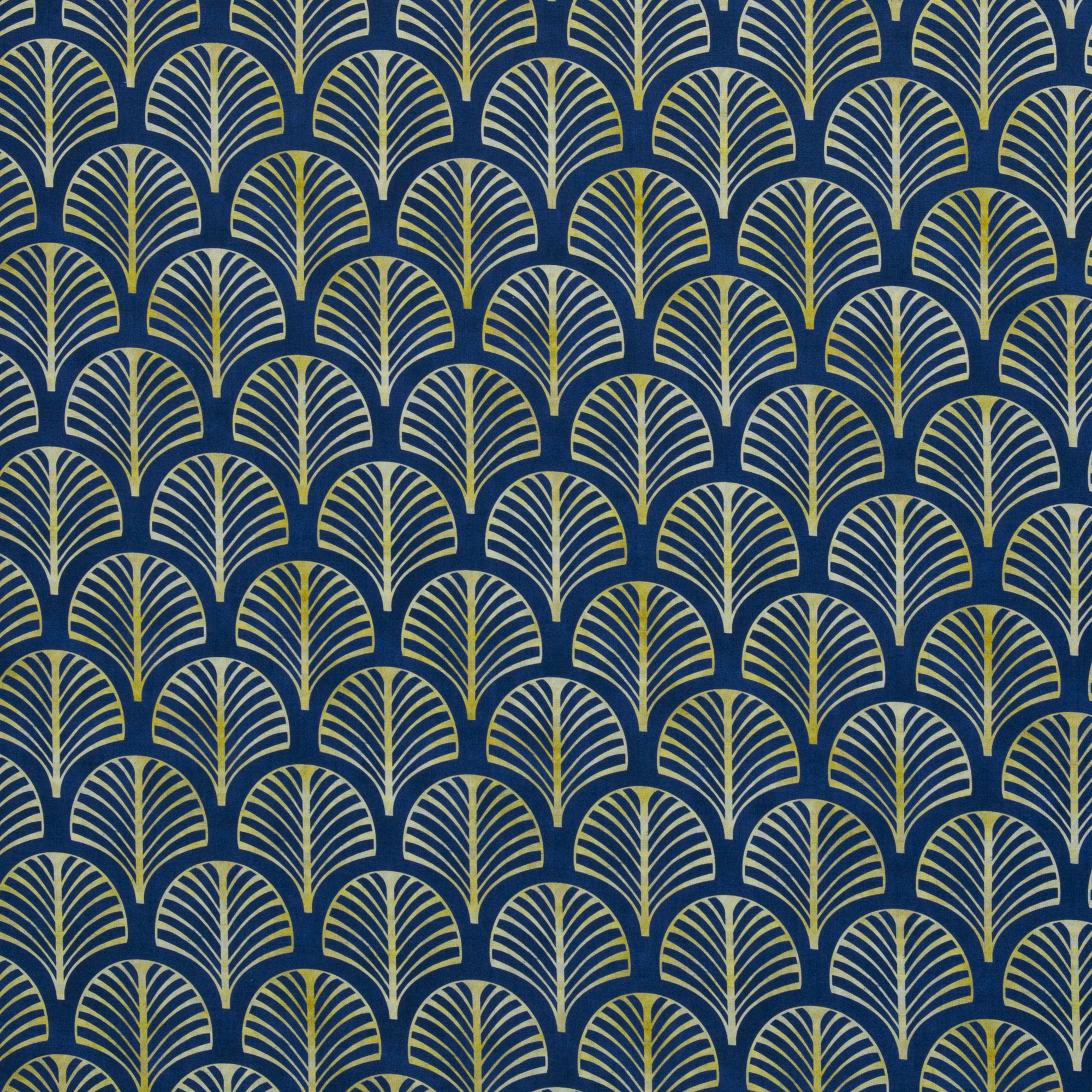 Jara – woven cotton fabric in dark blue, 40 cm section