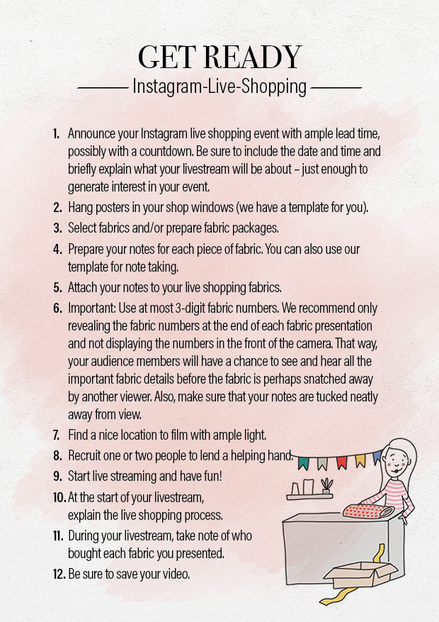 Instagram live shopping get ready