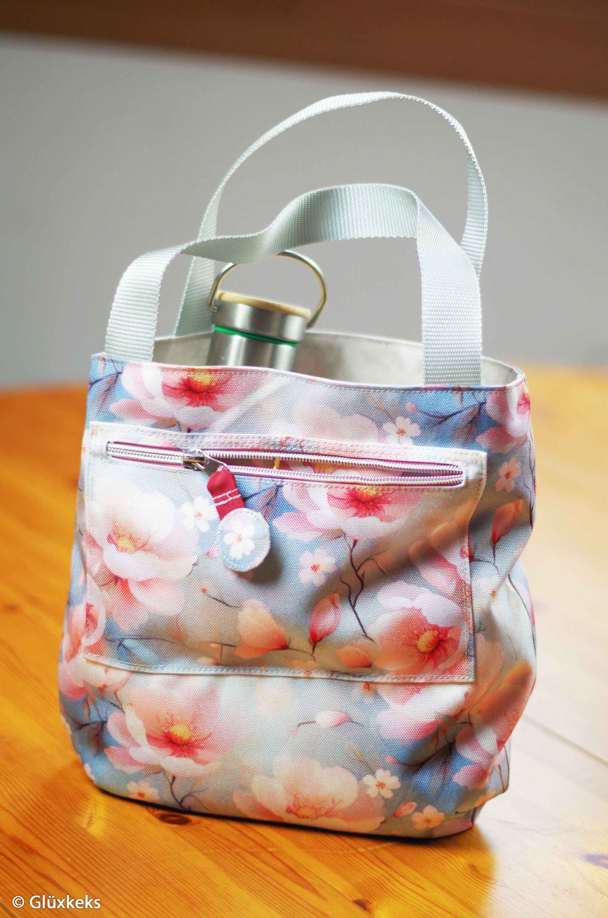 504251 Blüten, hellrosa/hellblau