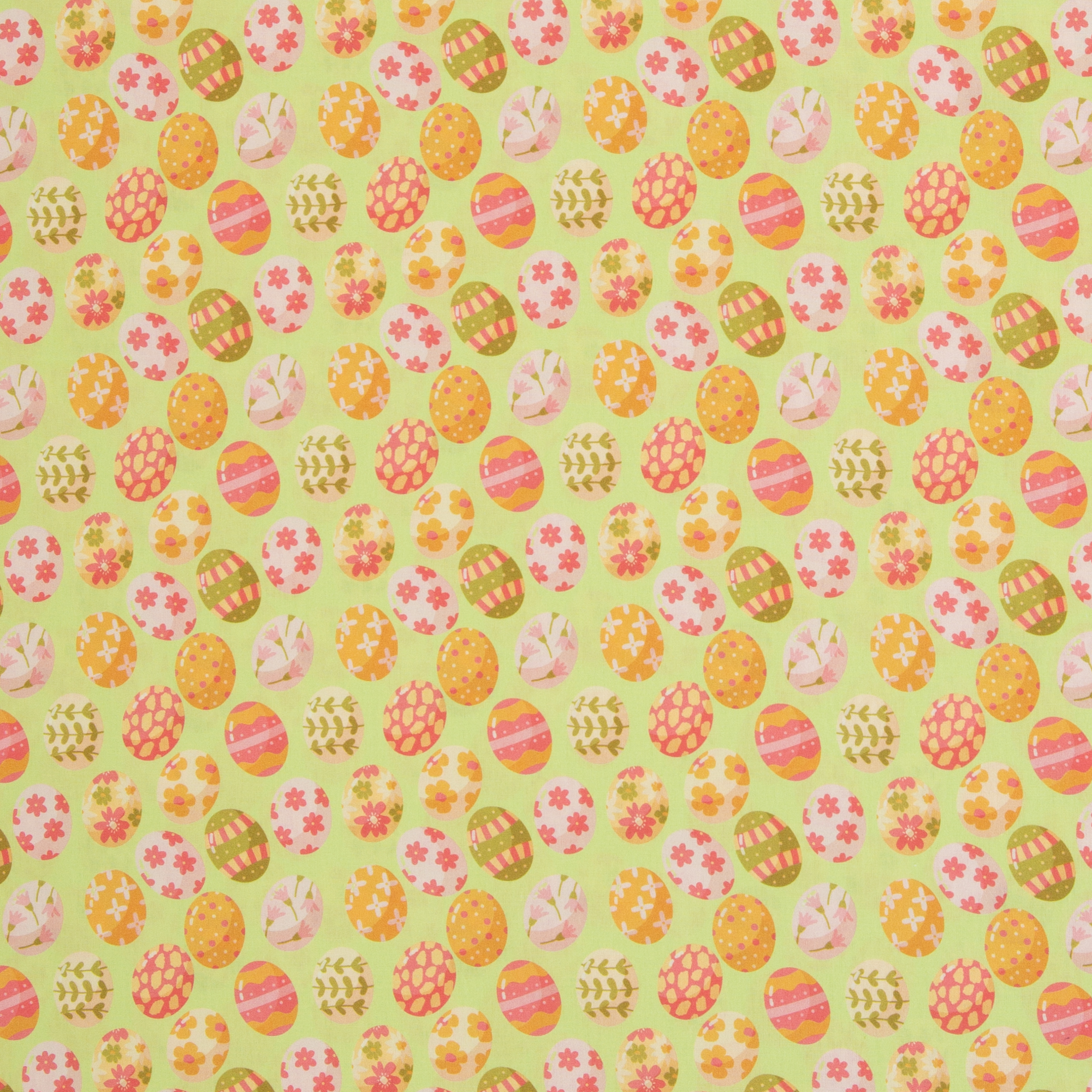 Easter – woven cotton fabric in kiwi green, 40 cm section