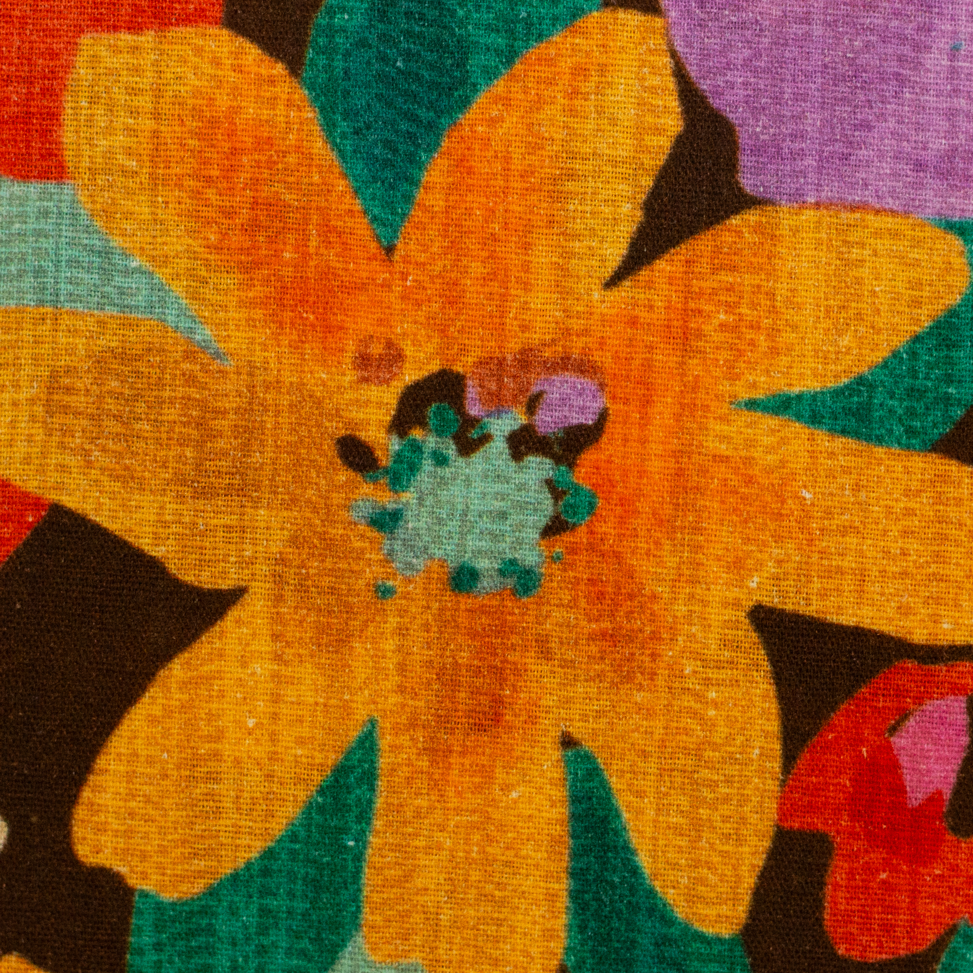 Ira – blended fabric in brown, 10 cm close-up