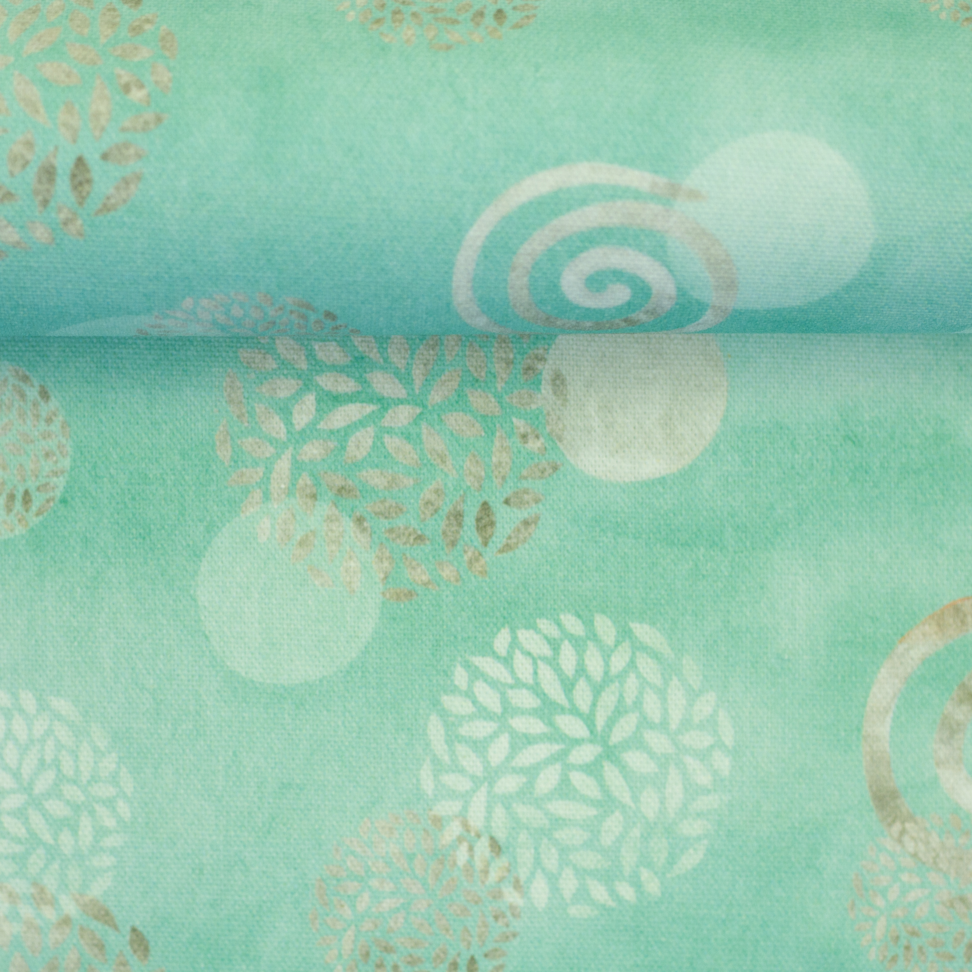 Wilma – decorative fabric in mint, on the fabric bolt