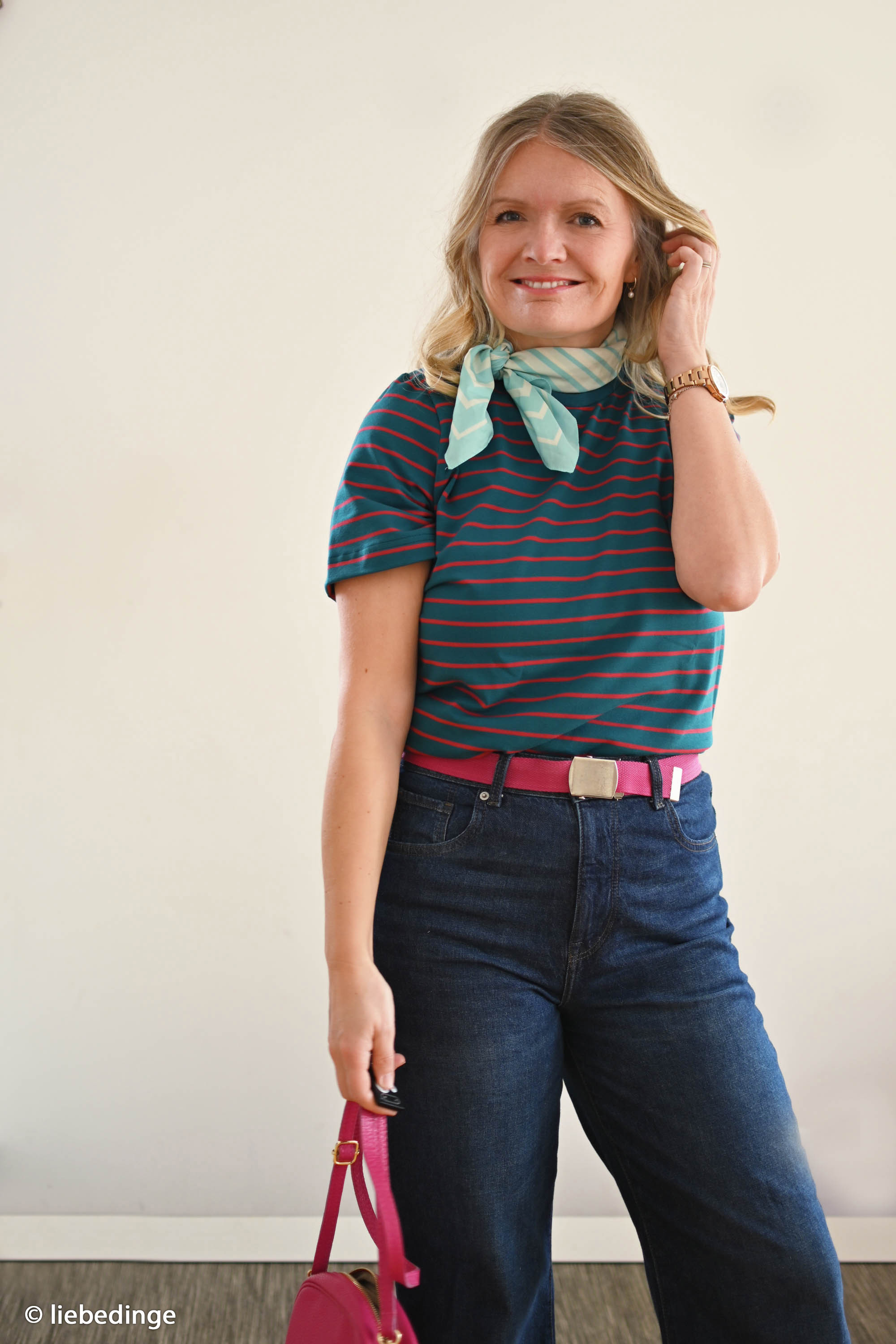 750638 Stripes, gulf coast/deep claret