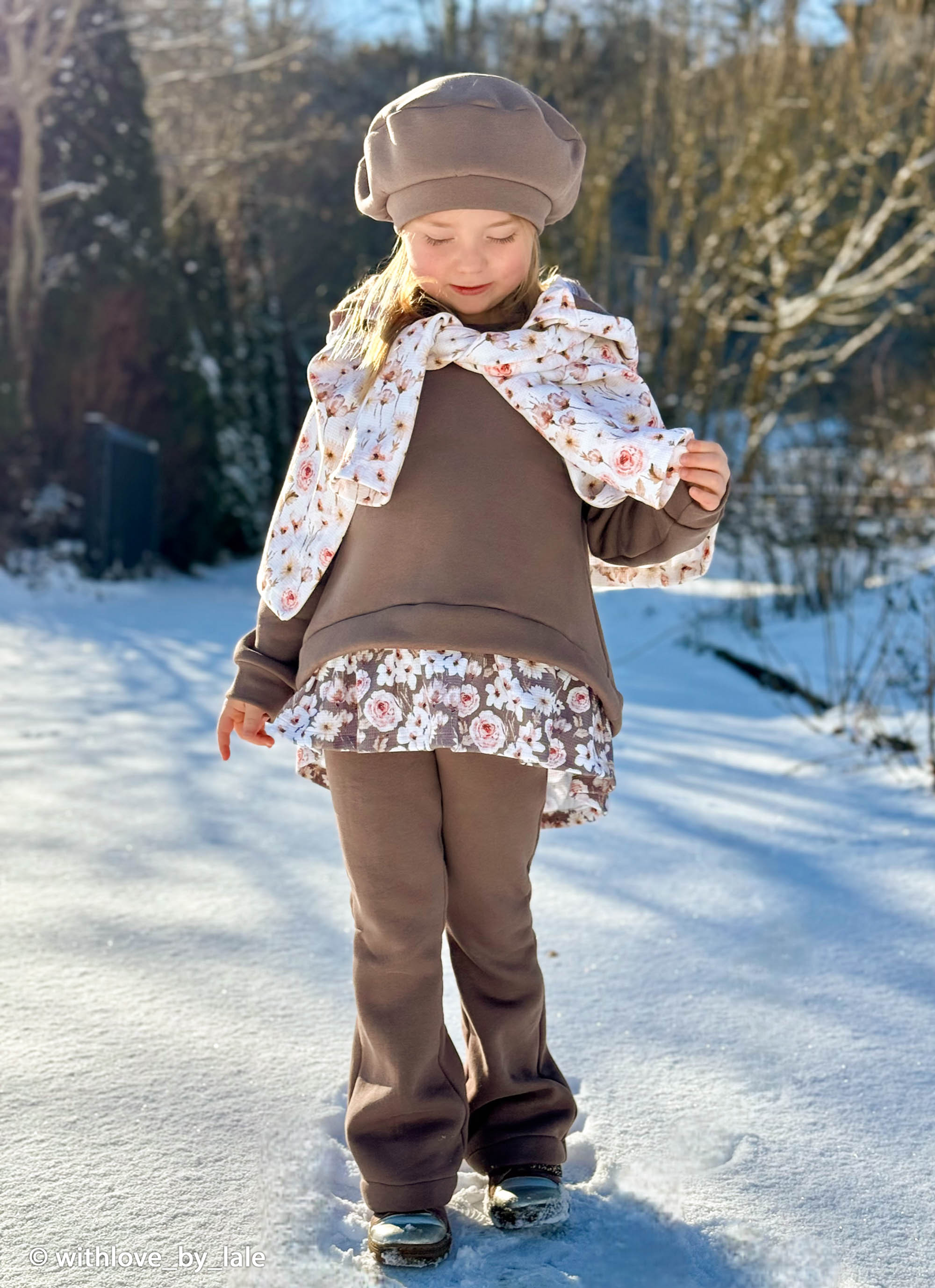 Winterflowers by Christiane Zielinski, Waffle Jersey