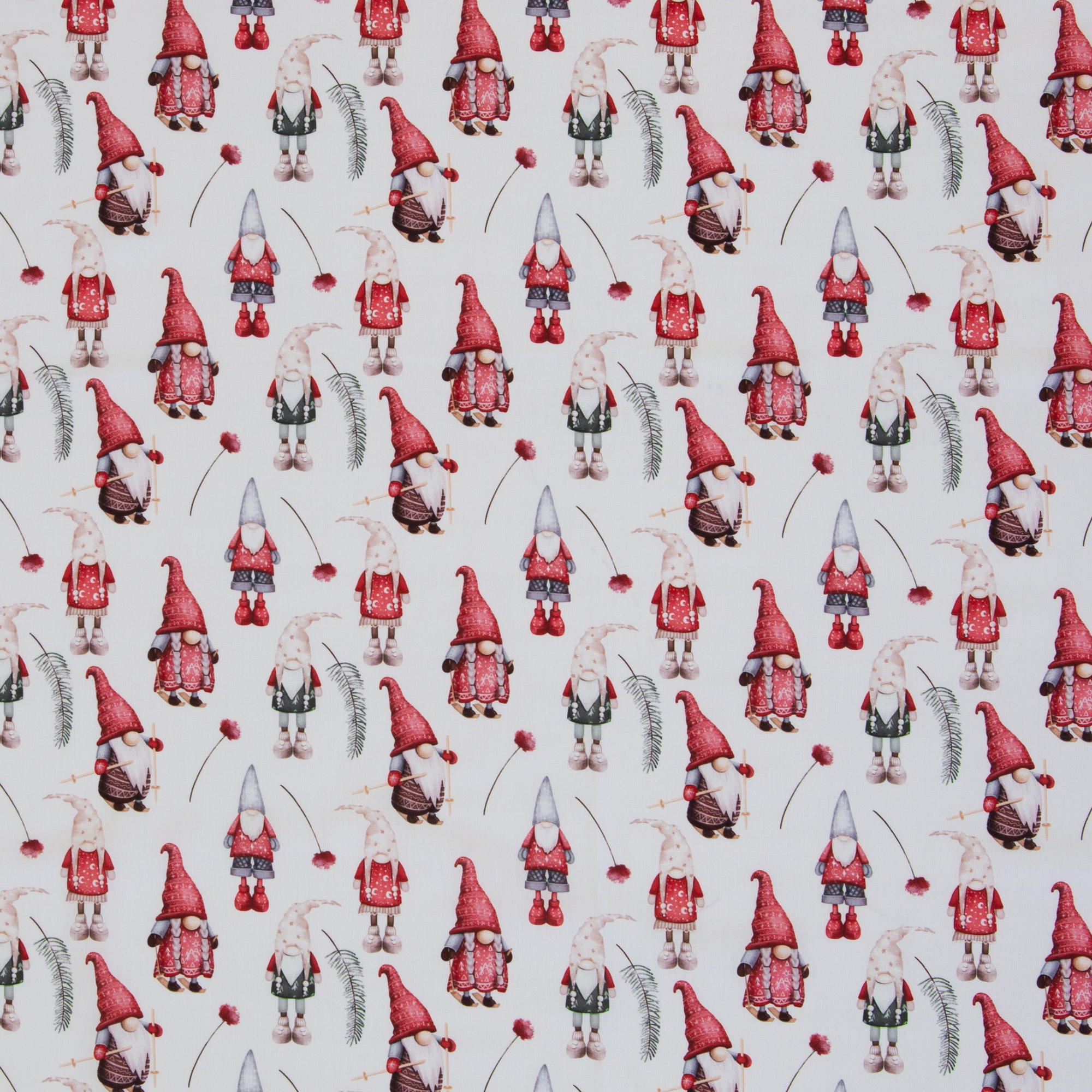 Novara – woven cotton fabric in white, 40 cm section