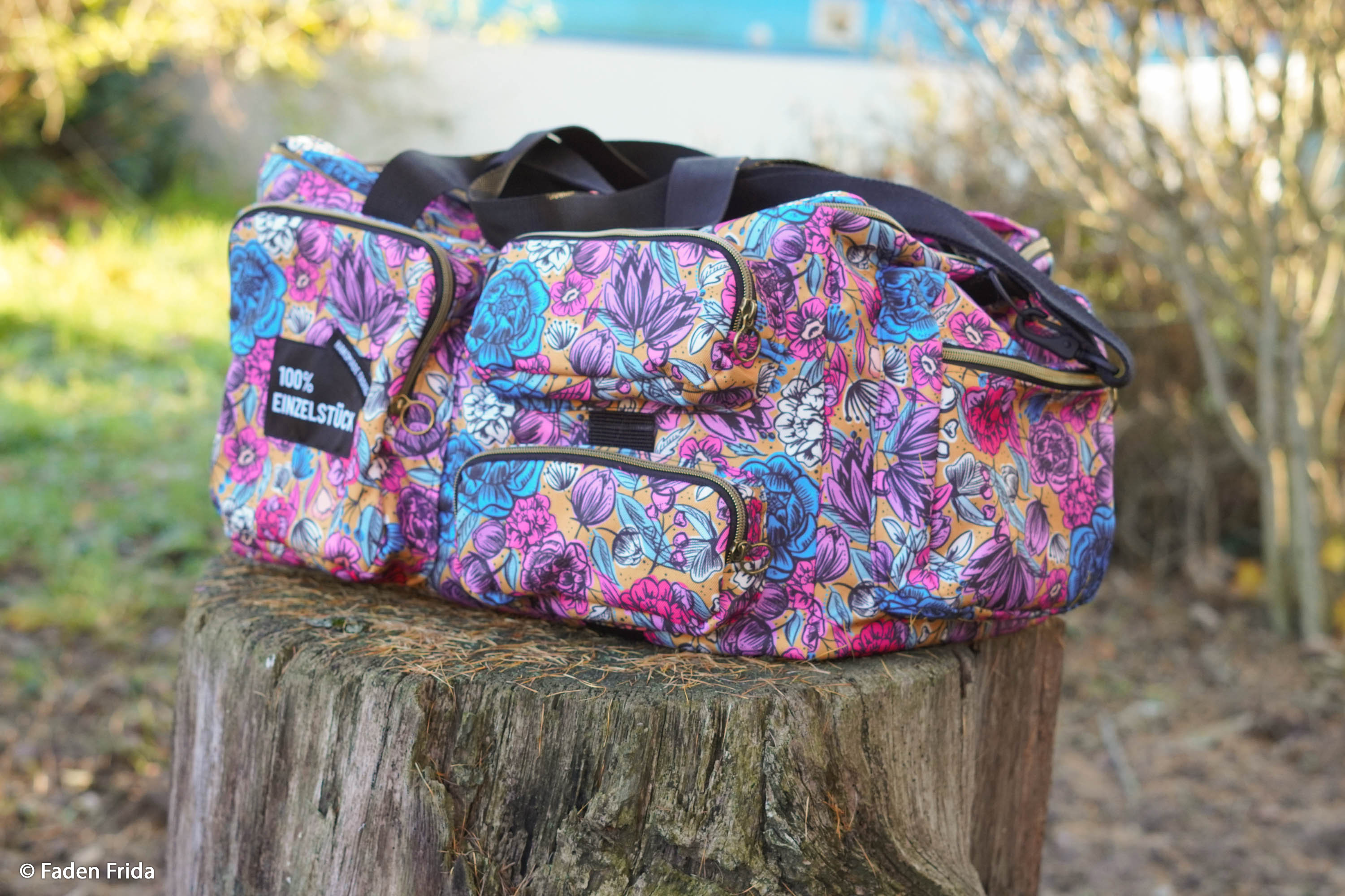 100314 Blumen, bunt/ocker