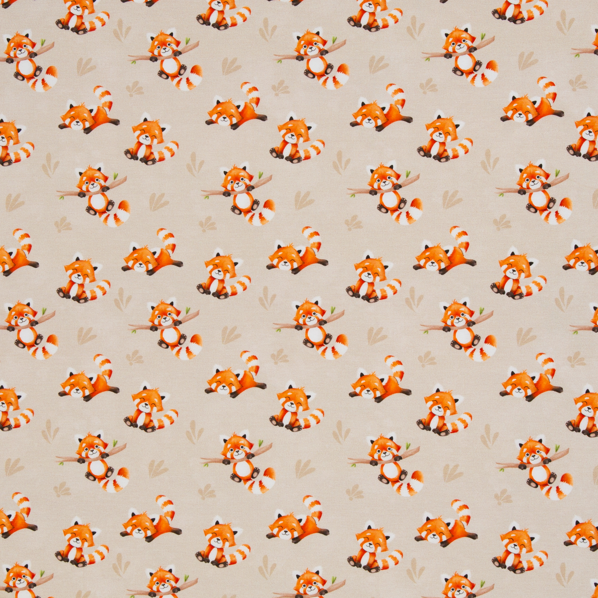 Rusty Panda by Mrs Mint Design, Jersey Baumwolle