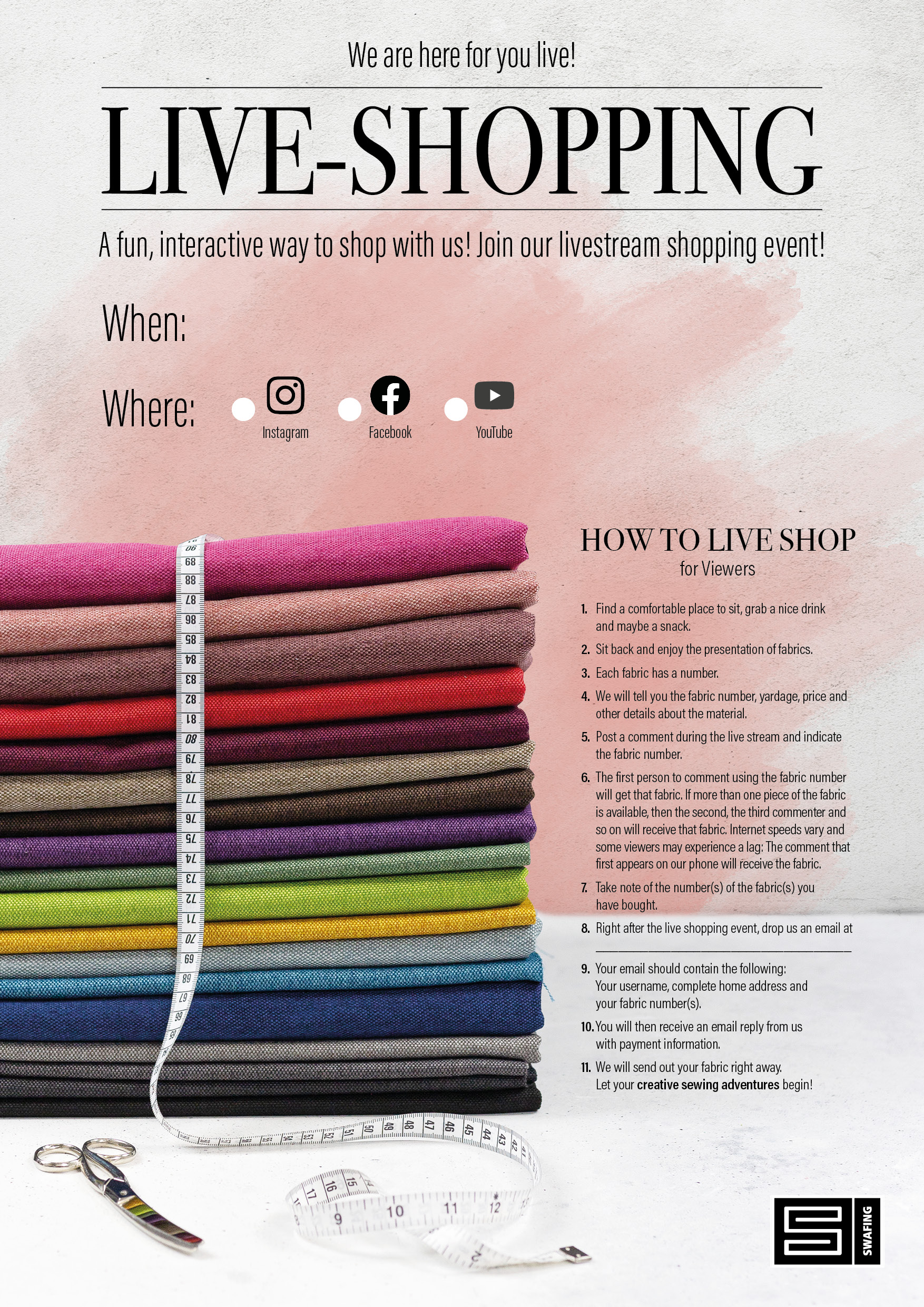 Instagram shopping poster