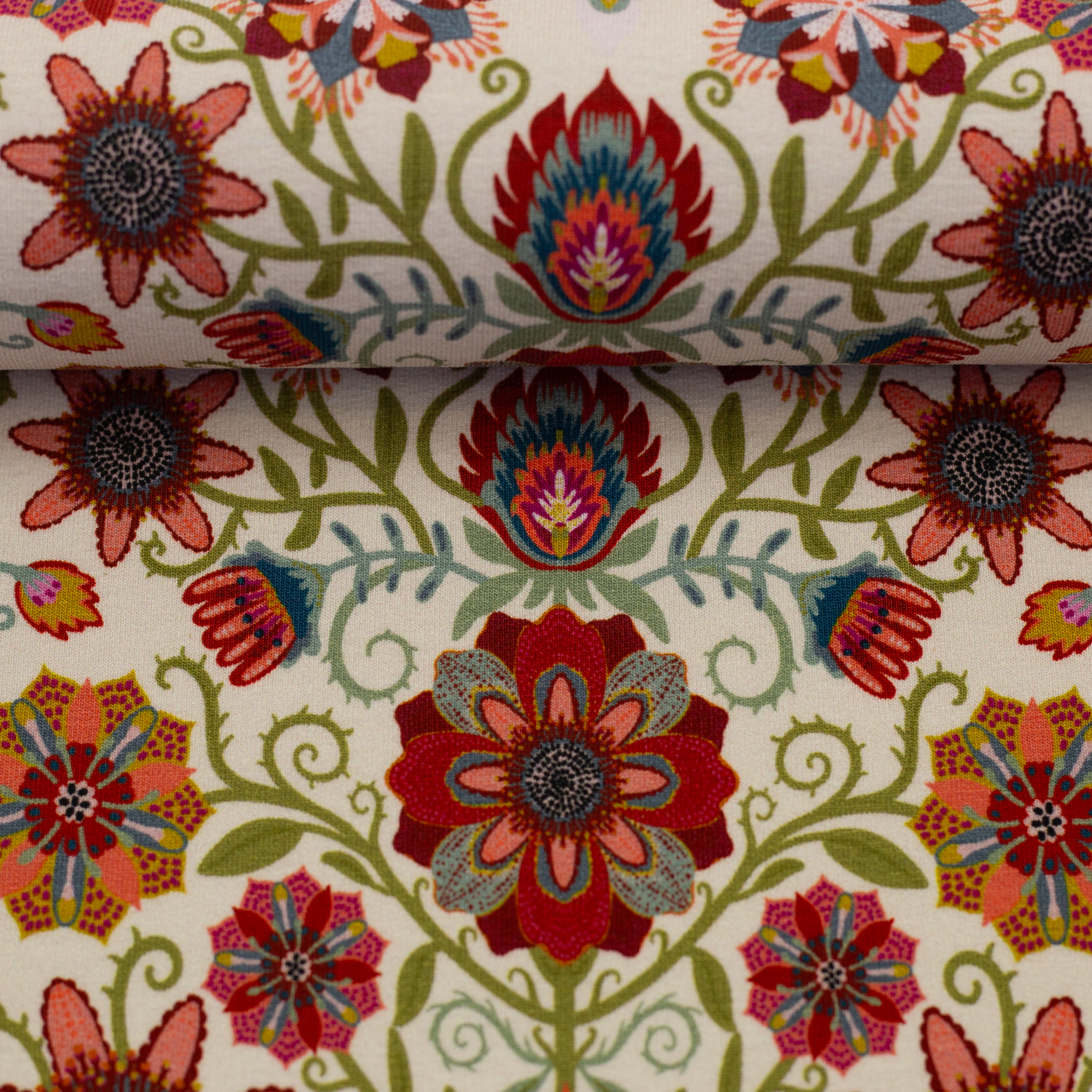 Tropical Flowers by Bienvenido Colorido, French Terry Tropical Flowers by Bienvenido Colorido, French Terry