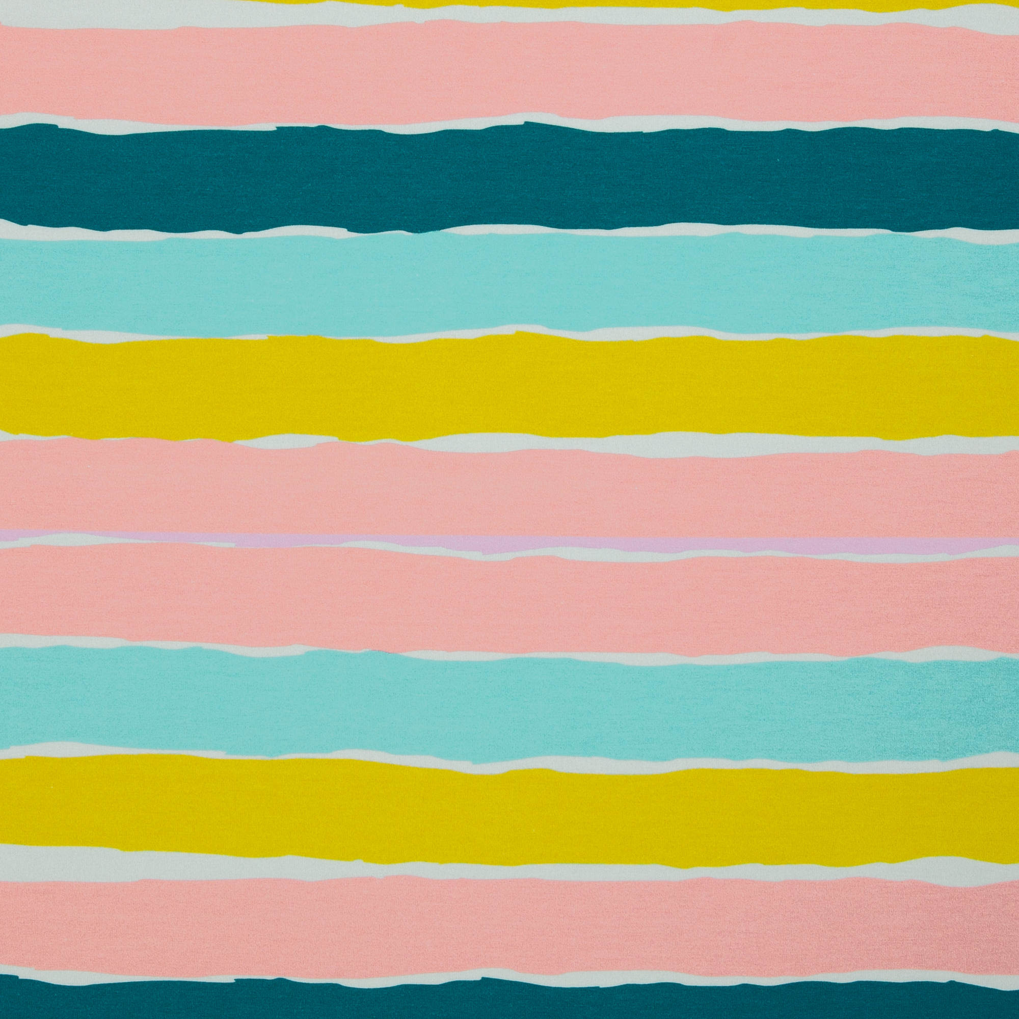 809802 Streifen, bunt/gelb/petrol/hellrose