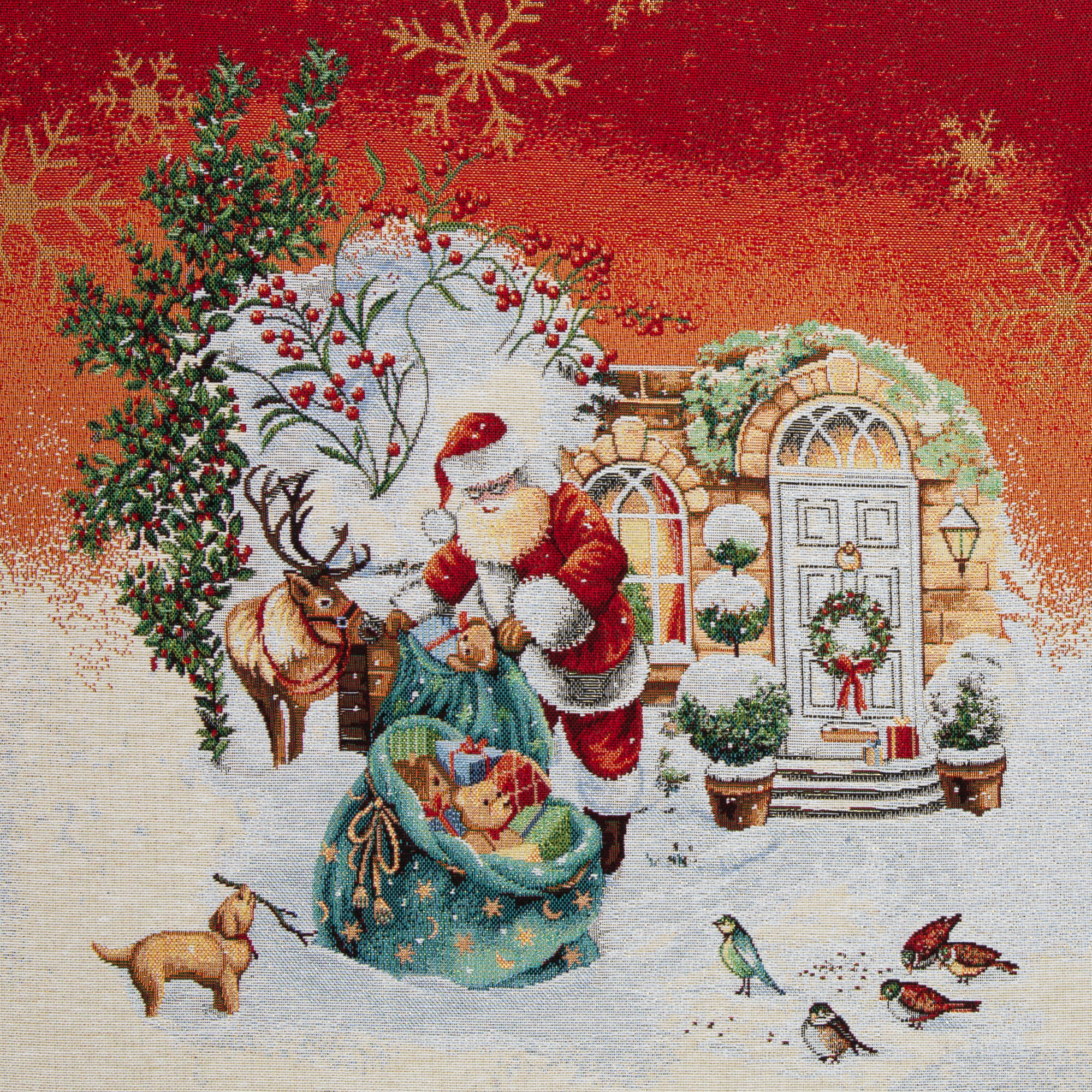 Christmas Pillow, Tapestry, Christmas, ca. 45x45cm Christmas Pillow, Tapestry, Christmas, ca. 45x45cm