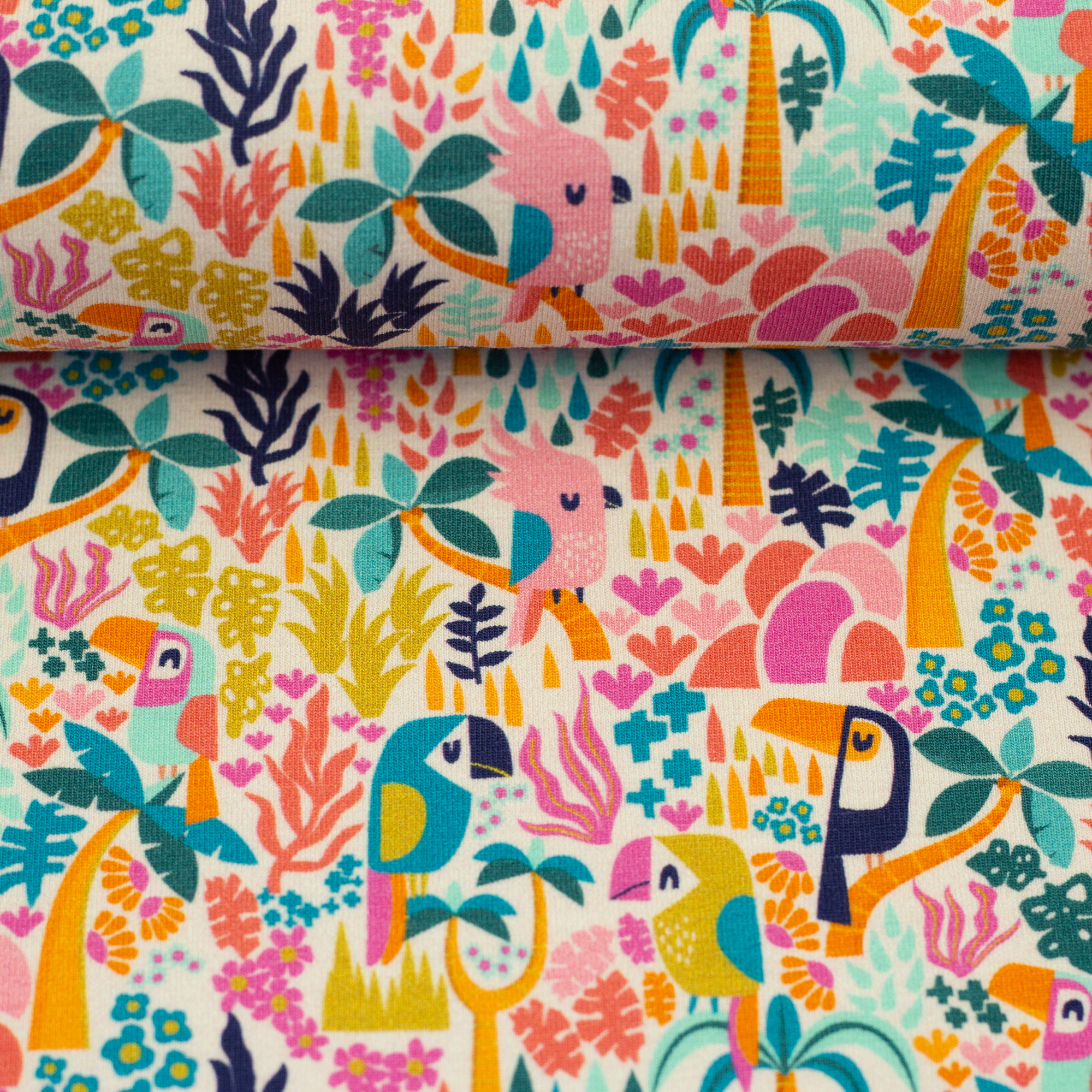 In the Jungle by Bienvenido Colorido, Jersey Baumwolle In the Jungle by Bienvenido Colorido, Jersey Baumwolle