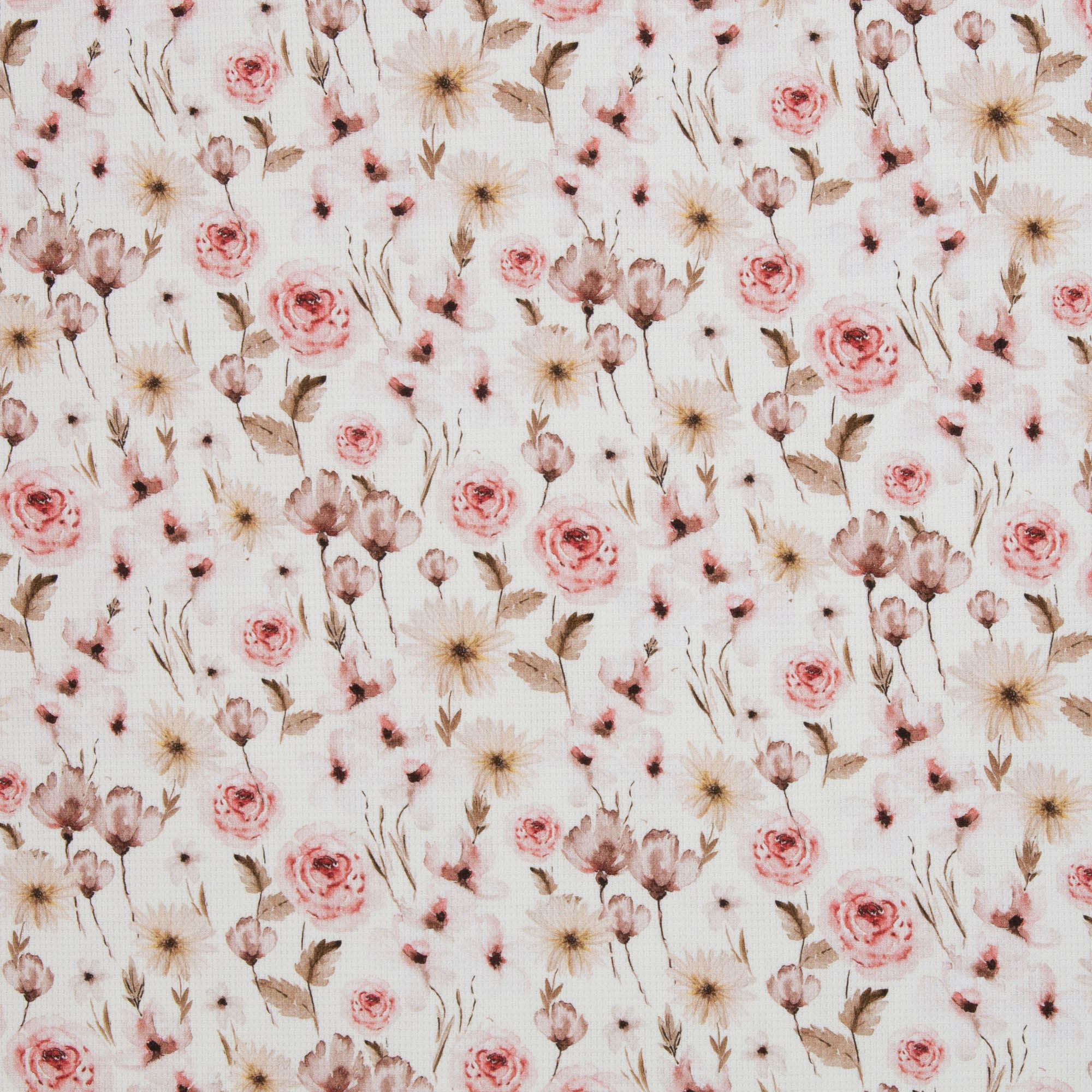 Winterflowers by Christiane Zielinski, Waffle Jersey