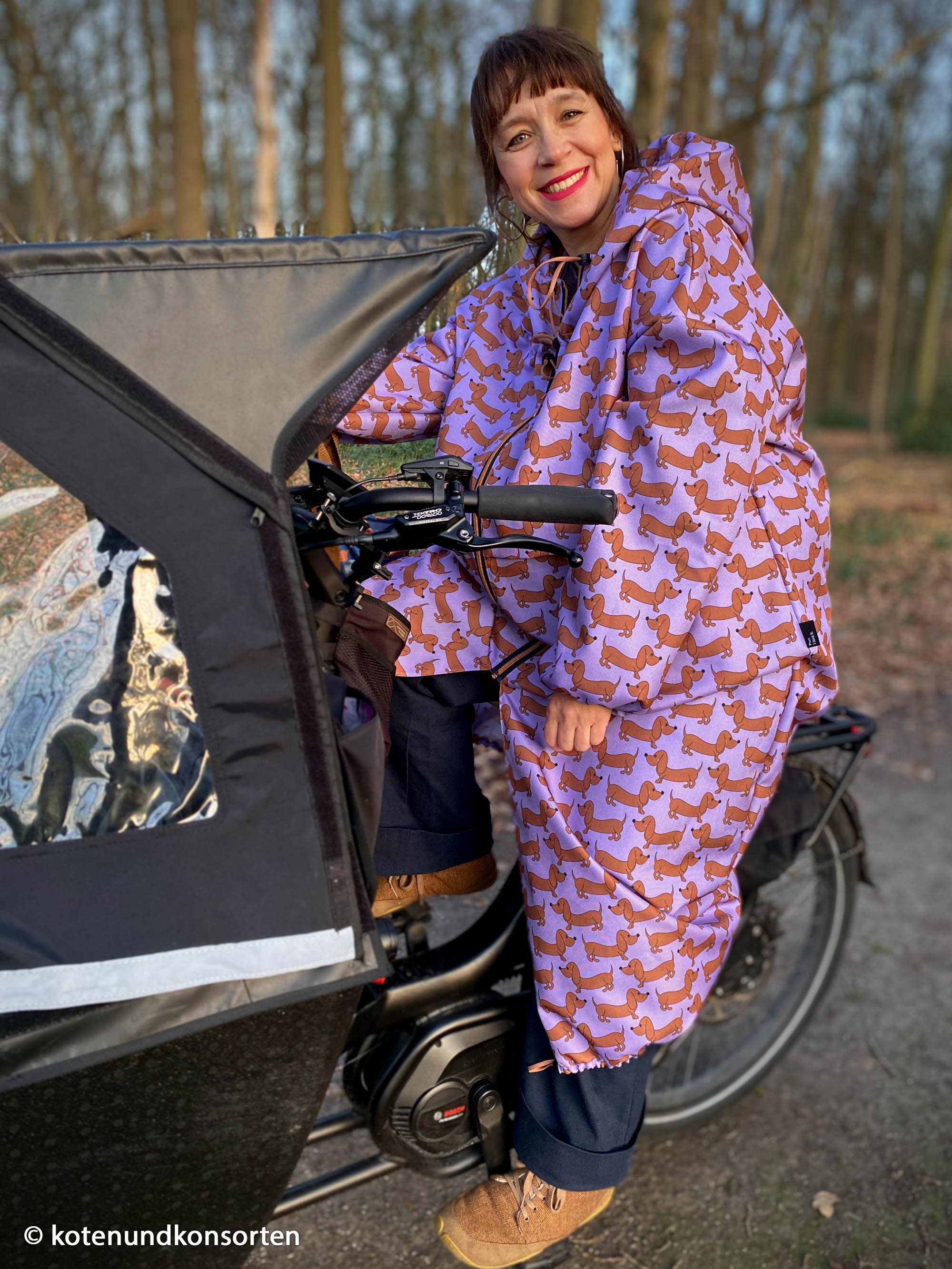 200642 Dachshund, brown/lavender