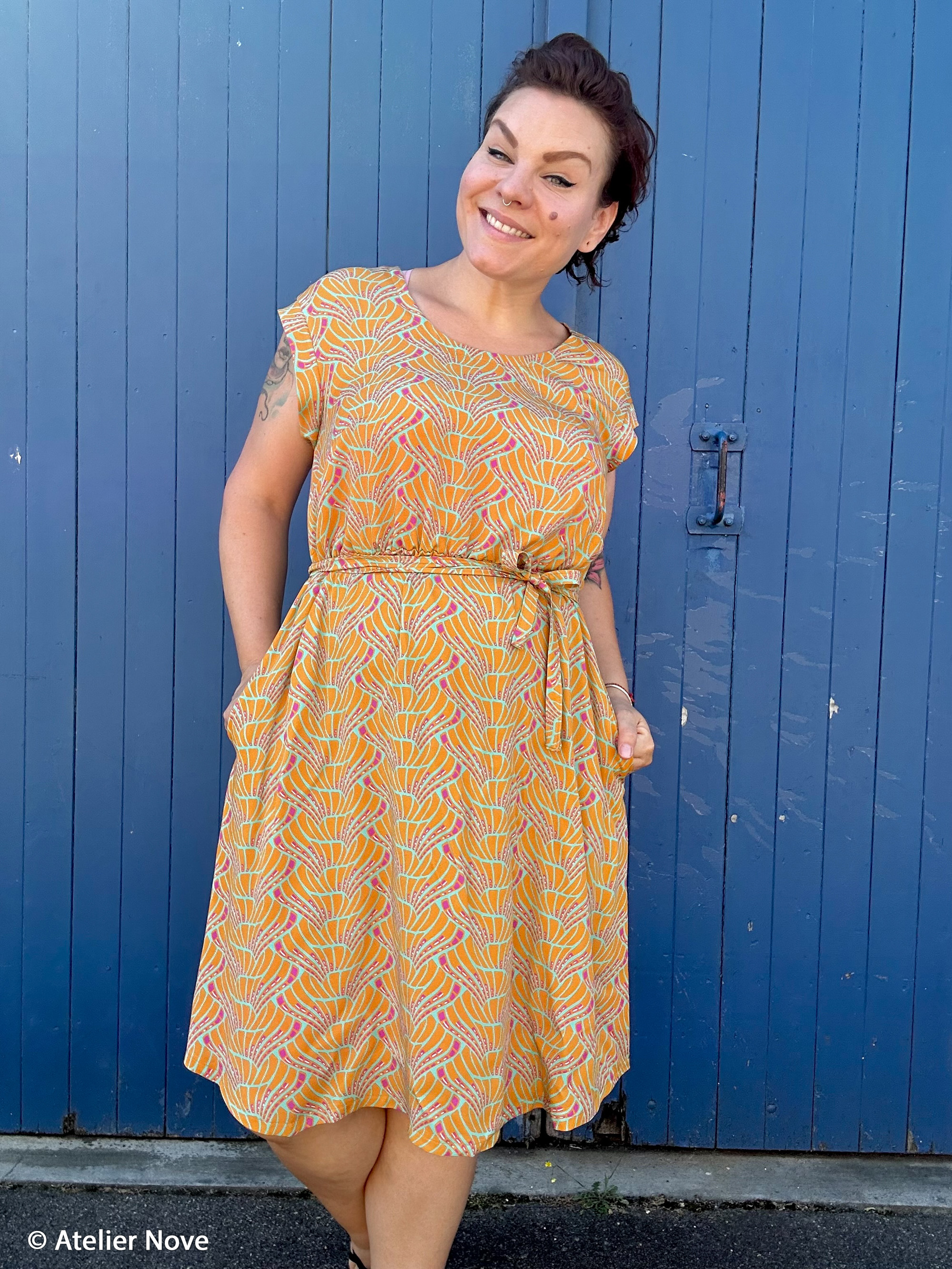 Vienna Coral by Bienvenido Colorido, Viskose Webware Vienna Coral by Bienvenido Colorido, Viskose Webware