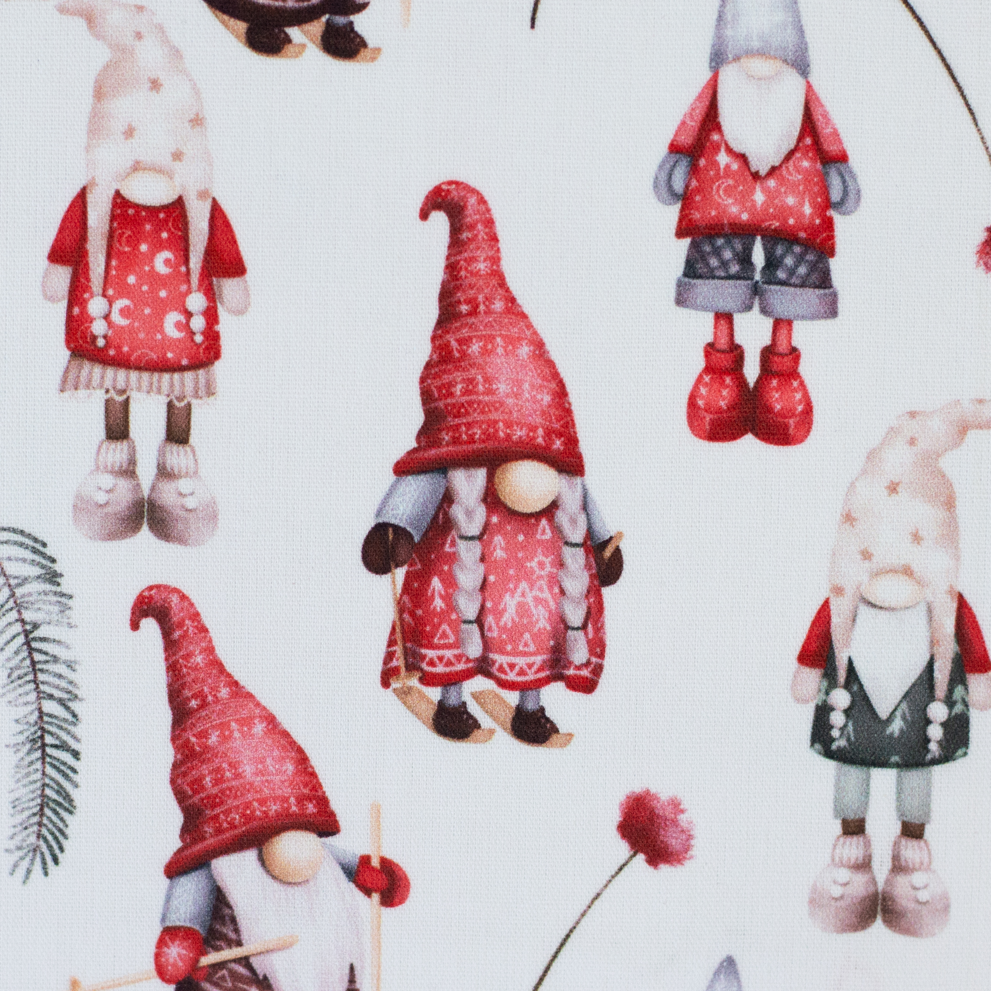 Novara – woven cotton fabric in white, 10 cm close-up