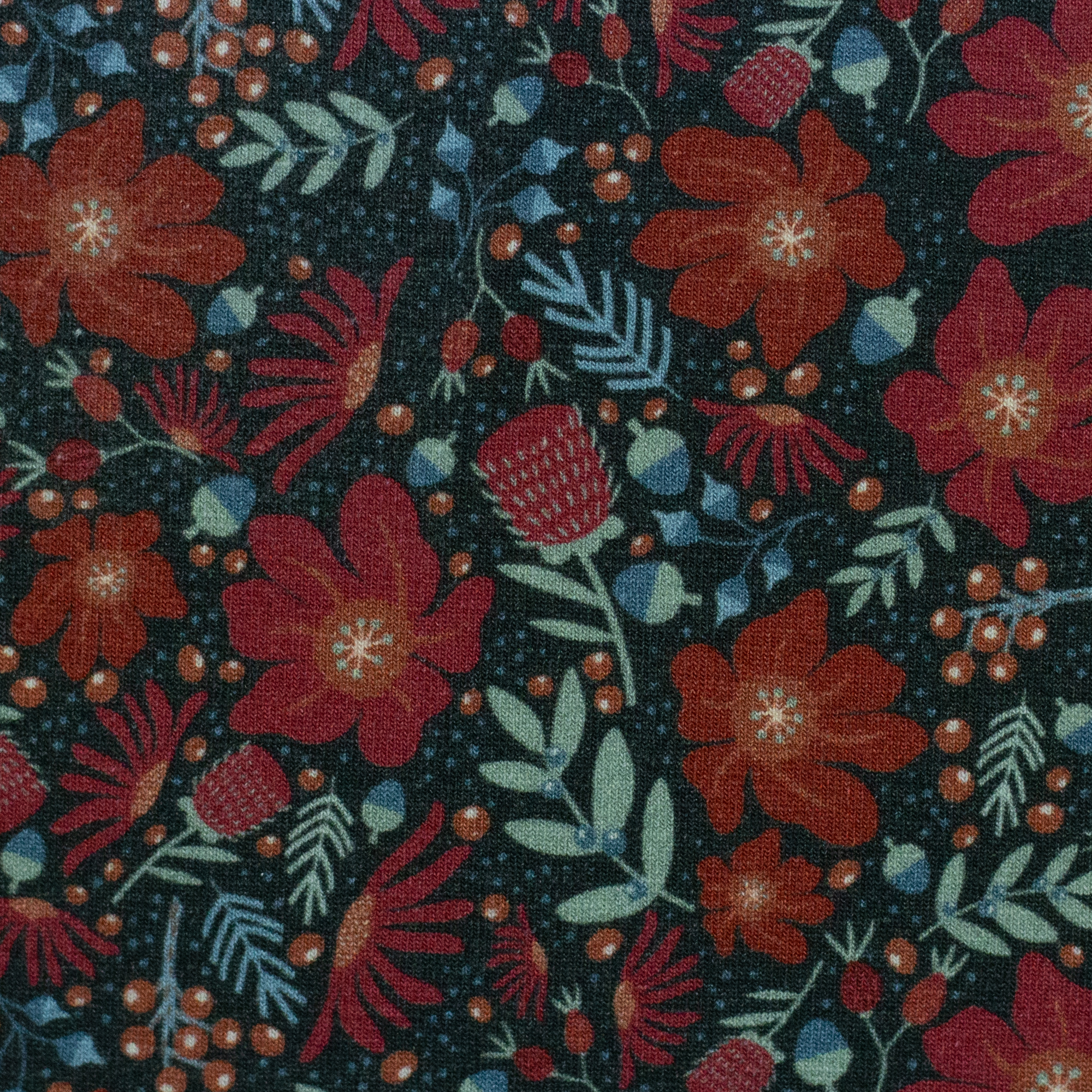 Just Flowers by Bienvenido Colorido, Jersey Baumwolle Modal