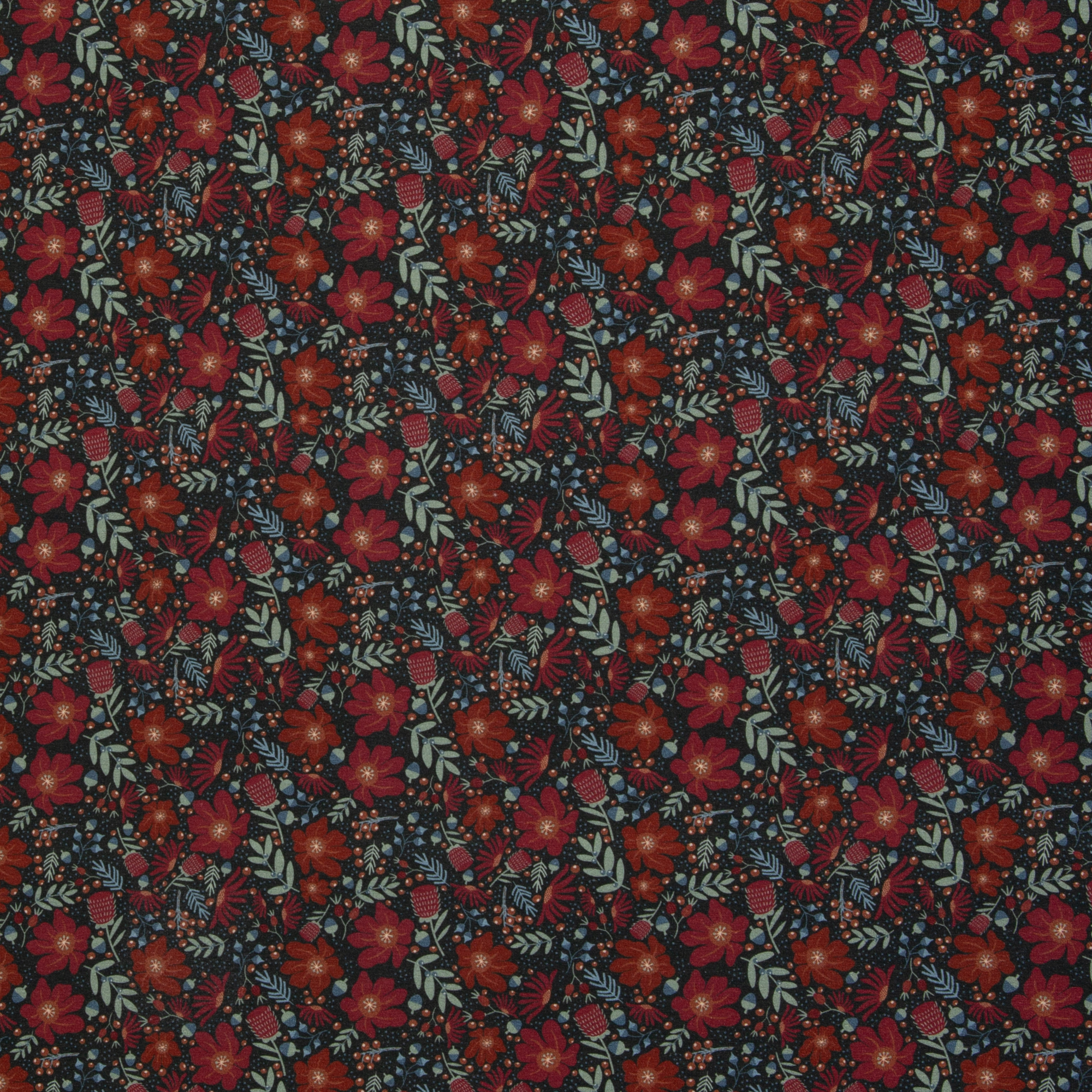 Just Flowers by Bienvenido Colorido, Jersey Baumwolle Modal