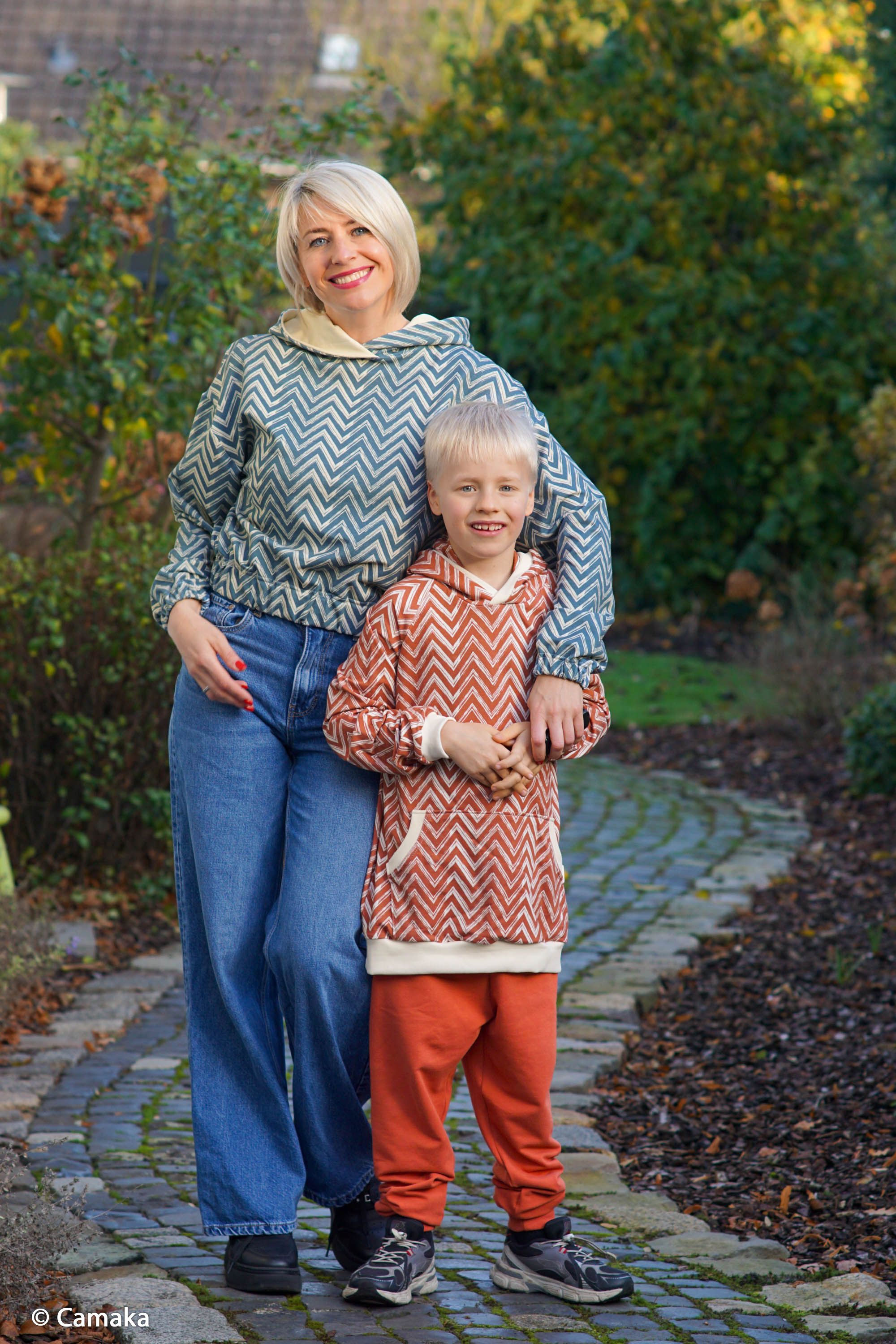 Chalk Chevron by Bienvenido Colorido, French Terry